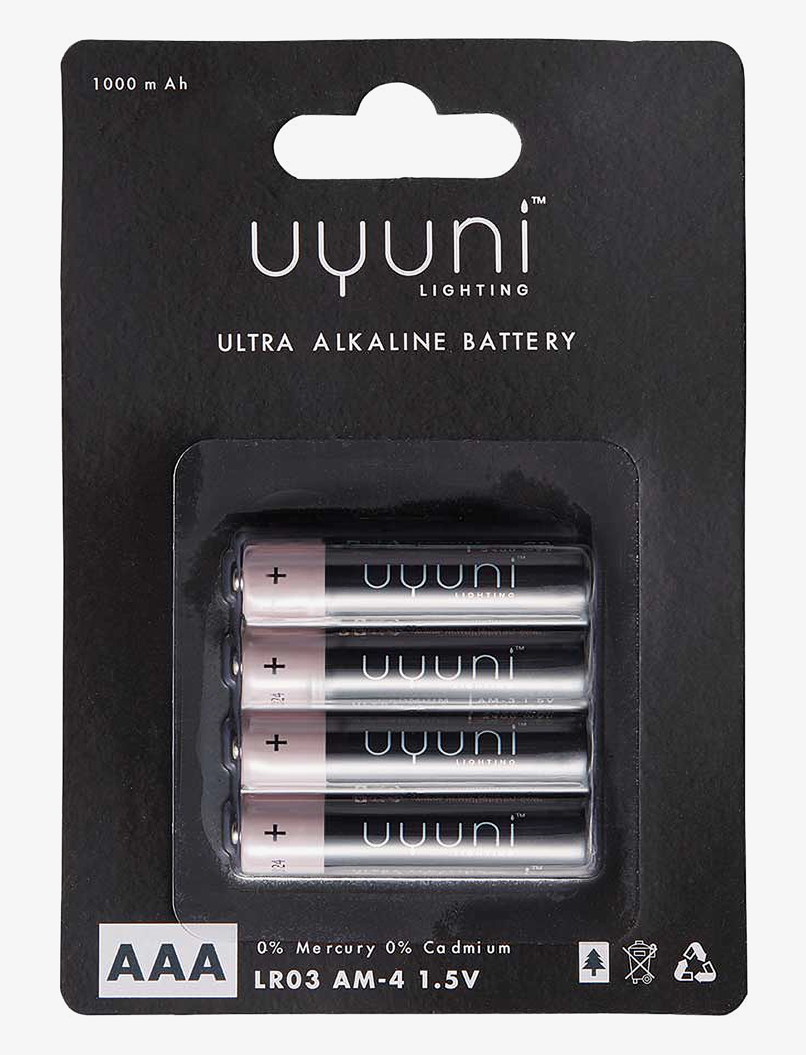 UYUNI Lighting Aaa Battery, 1,5V, 1000Mah, 4-Pack, AAA, Home Electronics, Mehrfarbig/gemustert - Batteries, Homeware