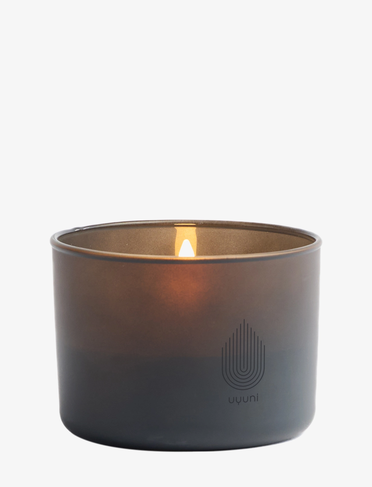 UYUNI Lighting Glass Candle, Grey, Scented Candles, Brun, Str: H6CM