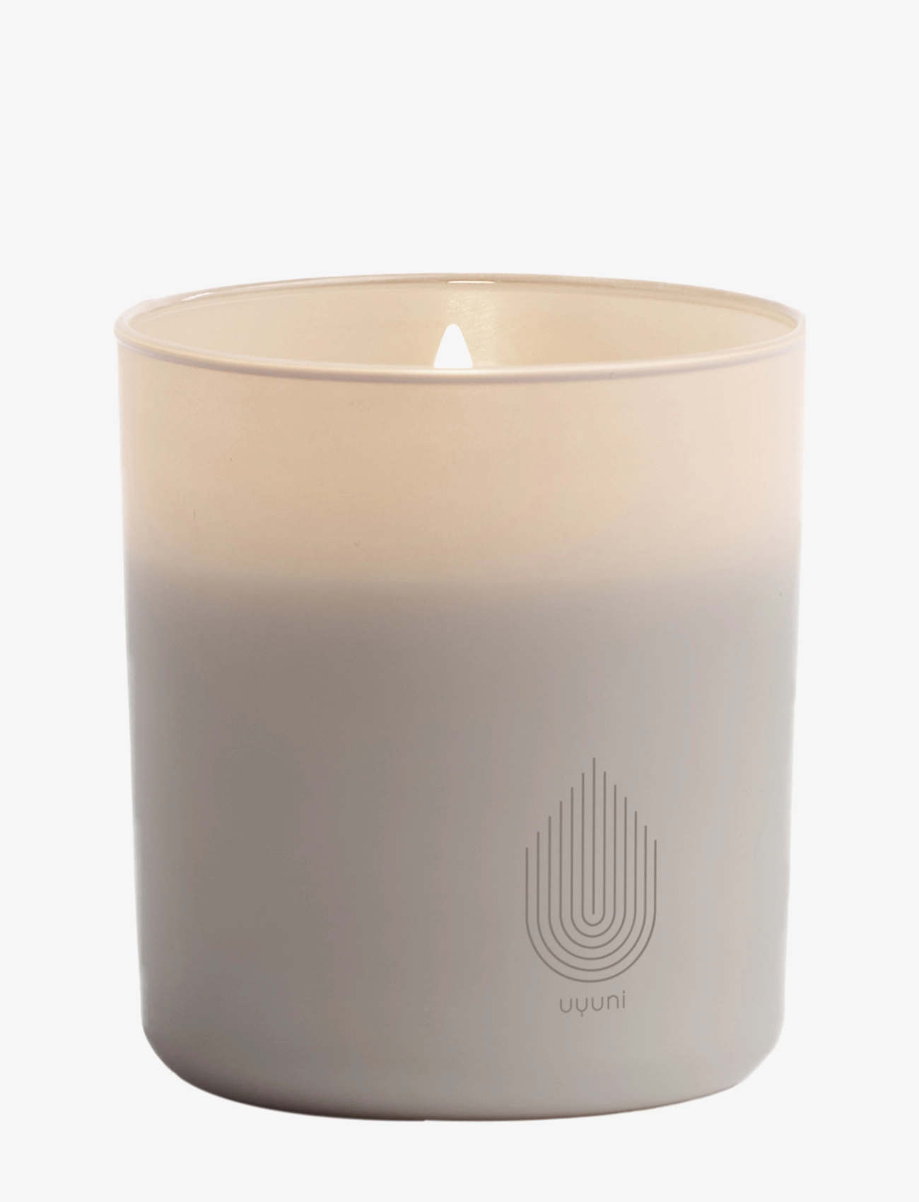 UYUNI Lighting Glass Candle, Sandstone, Scented Candles, Beige, Str: H10.2CM