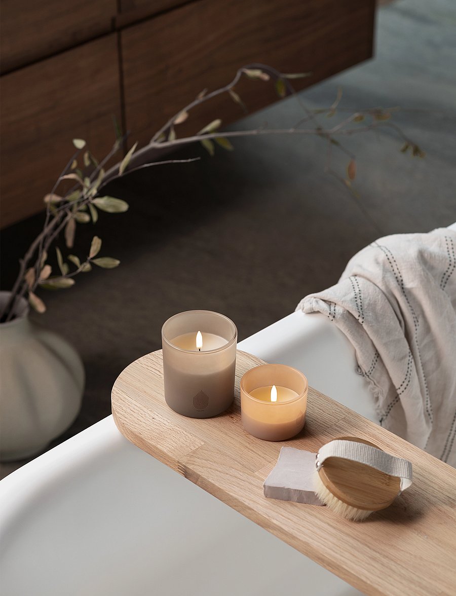 UYUNI Lighting - Glass Candle, Sandstone - above 500kr - sandstone - 0