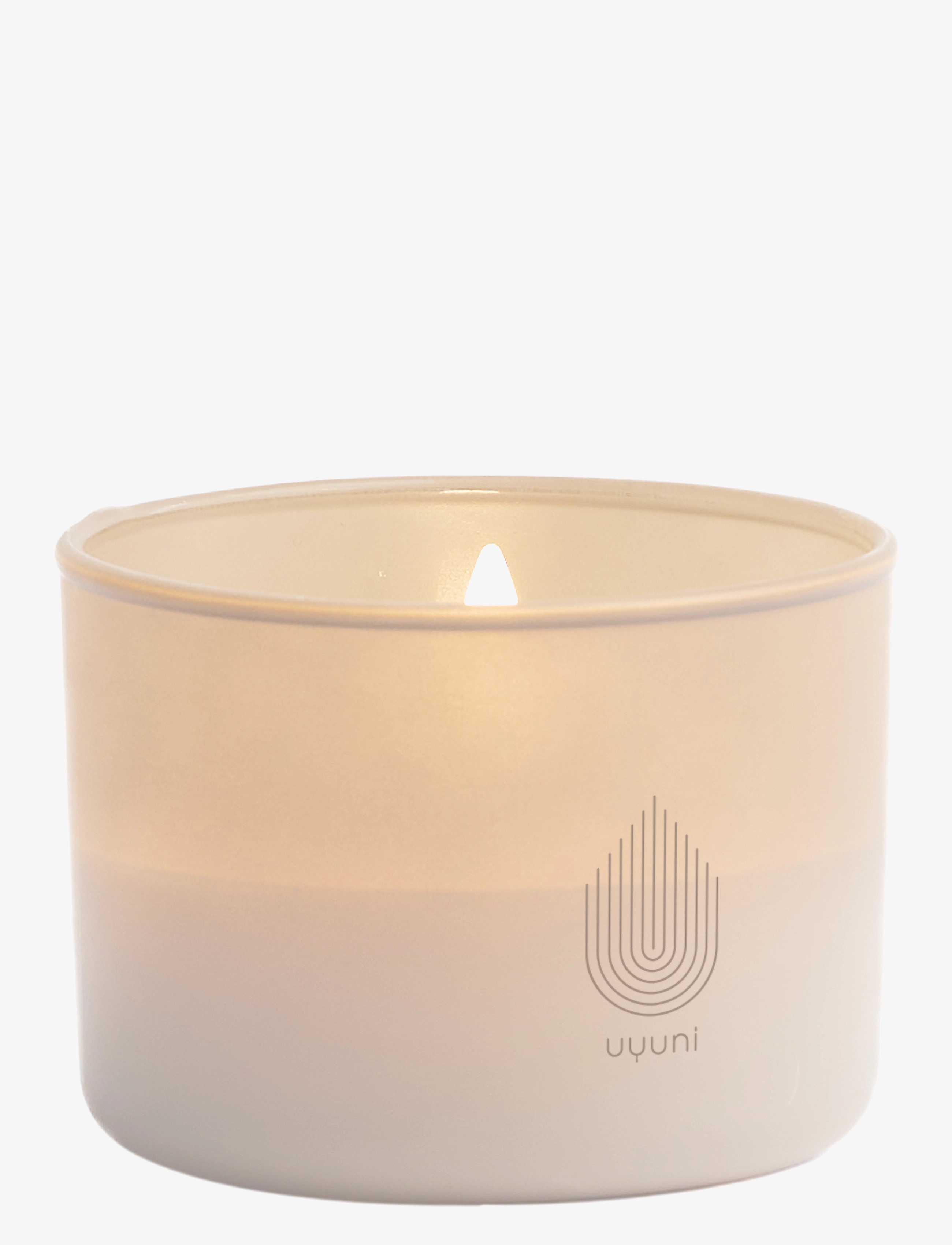 UYUNI Lighting Glass Candle, Scented Candles, Beige, Str: H6CM