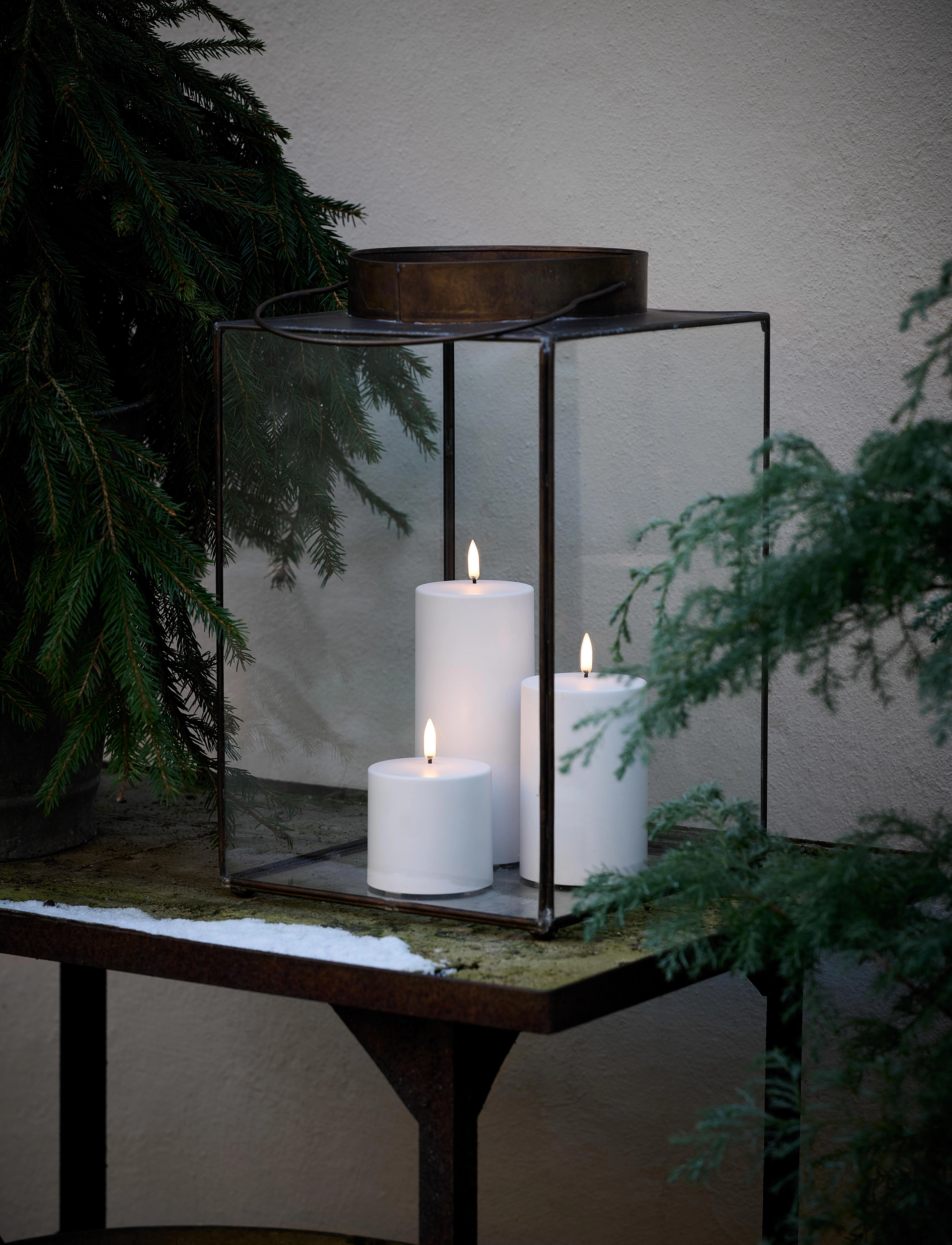 UYUNI Lighting Outdoor Led Candle, H17.8 cm, White, Stearinlys > Led-Lys, Unisex