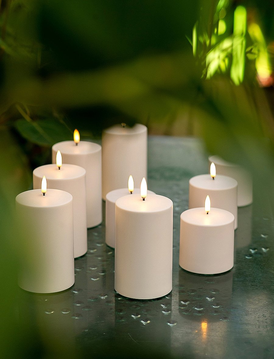 UYUNI Lighting - Outdoor LED Candle - laternad - nordic white - 0