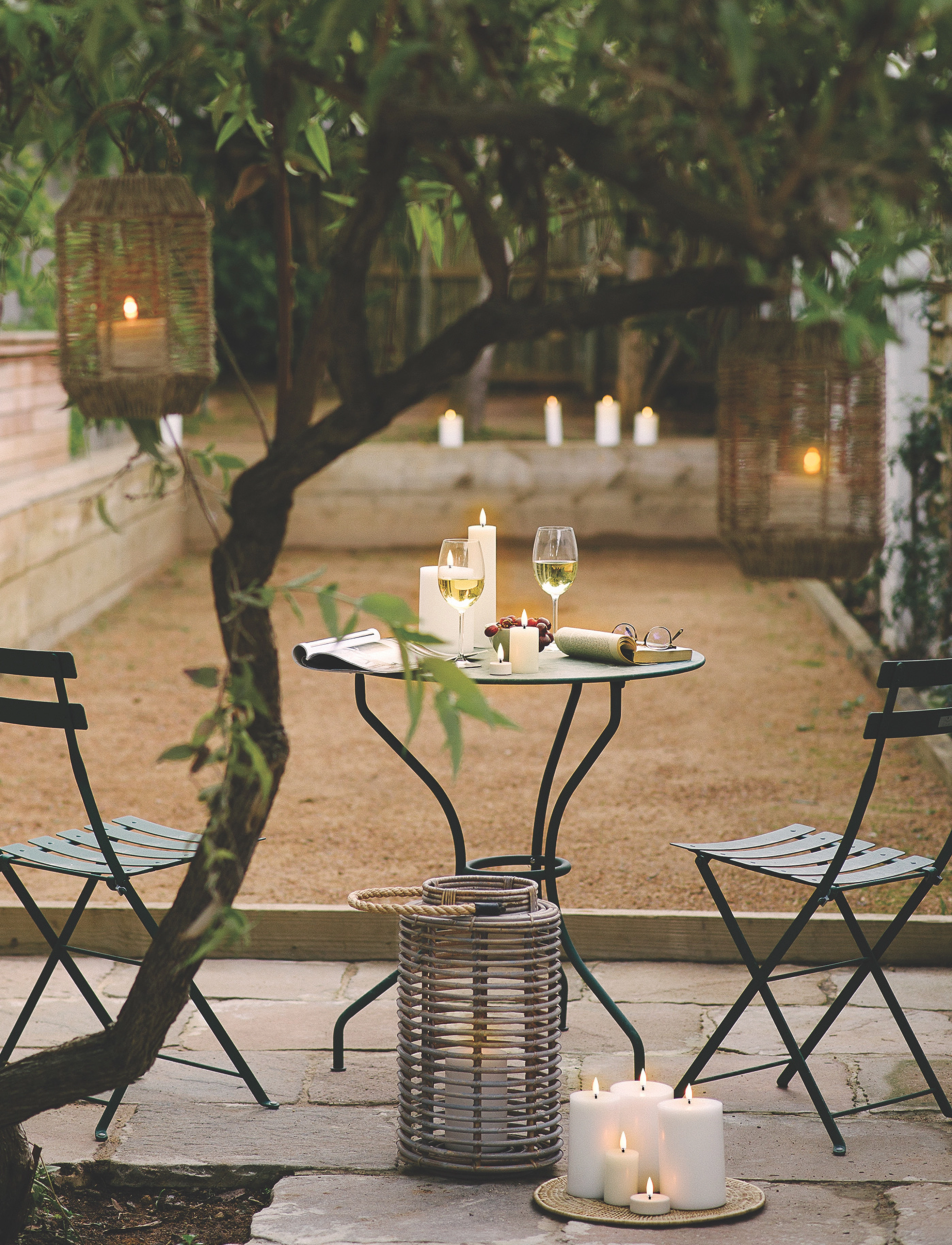 UYUNI Lighting Pillar Led Candle, H7.5 cm, Candles, Weiß - Homeware