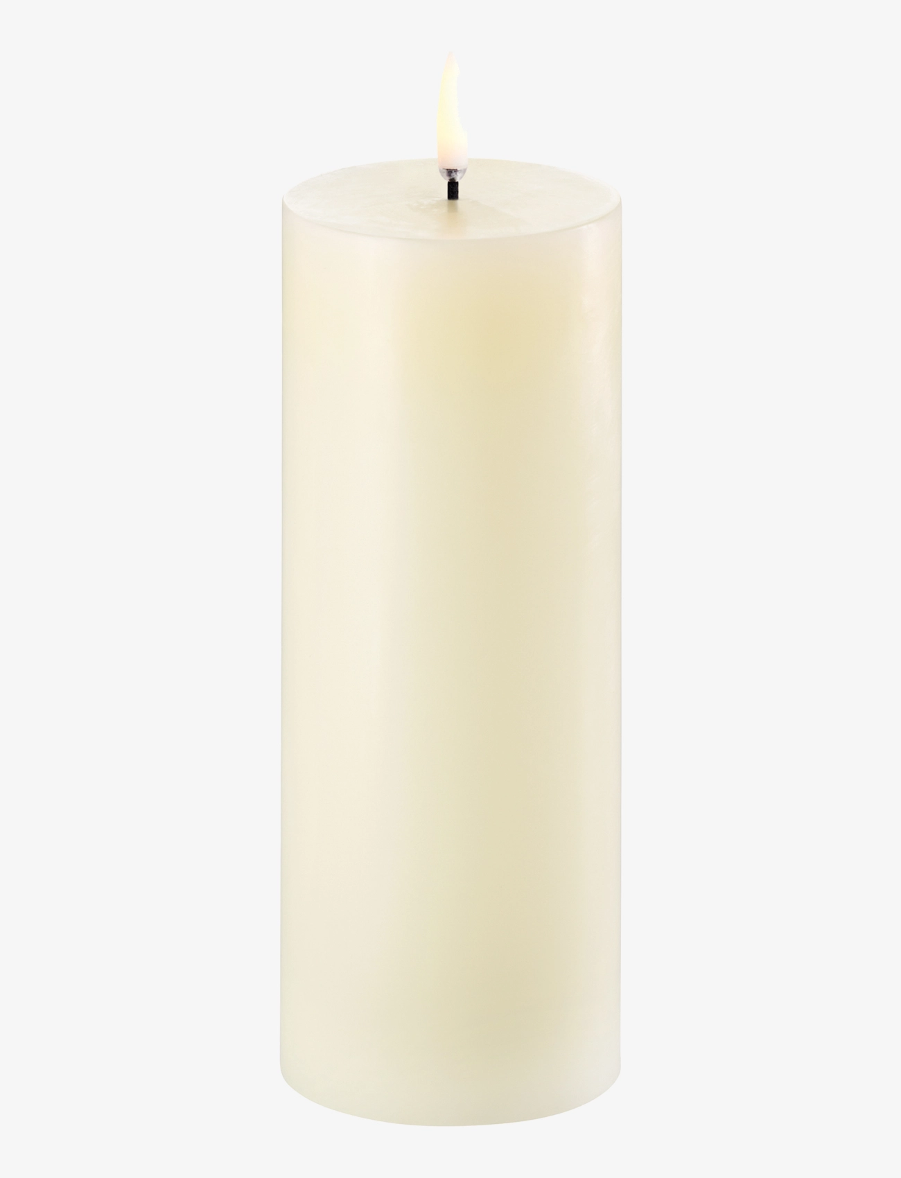 UYUNI Lighting Pillar Led Candle, LED-lys, Creme, Str: H20CM