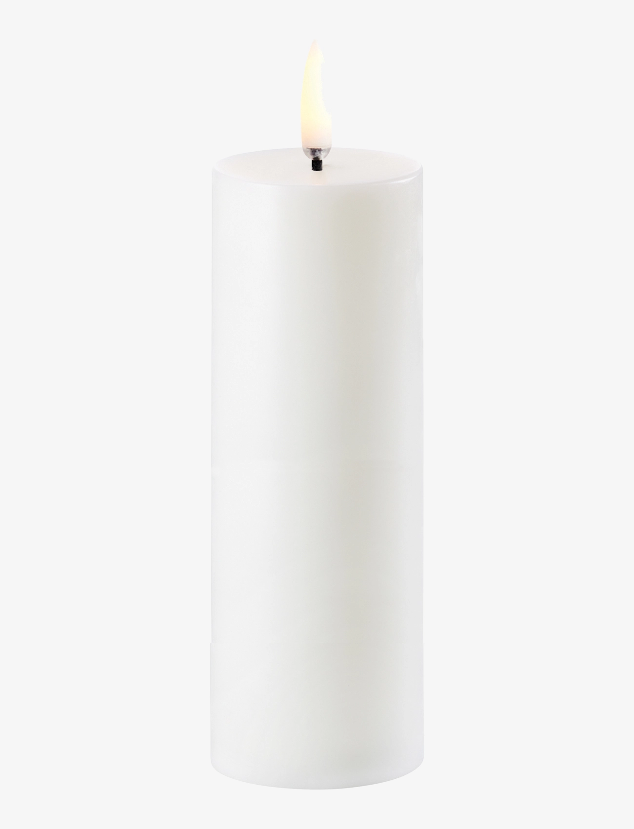 UYUNI Lighting Led Pillar Candle, LED-lys, Hvid, Str: H14.5CM