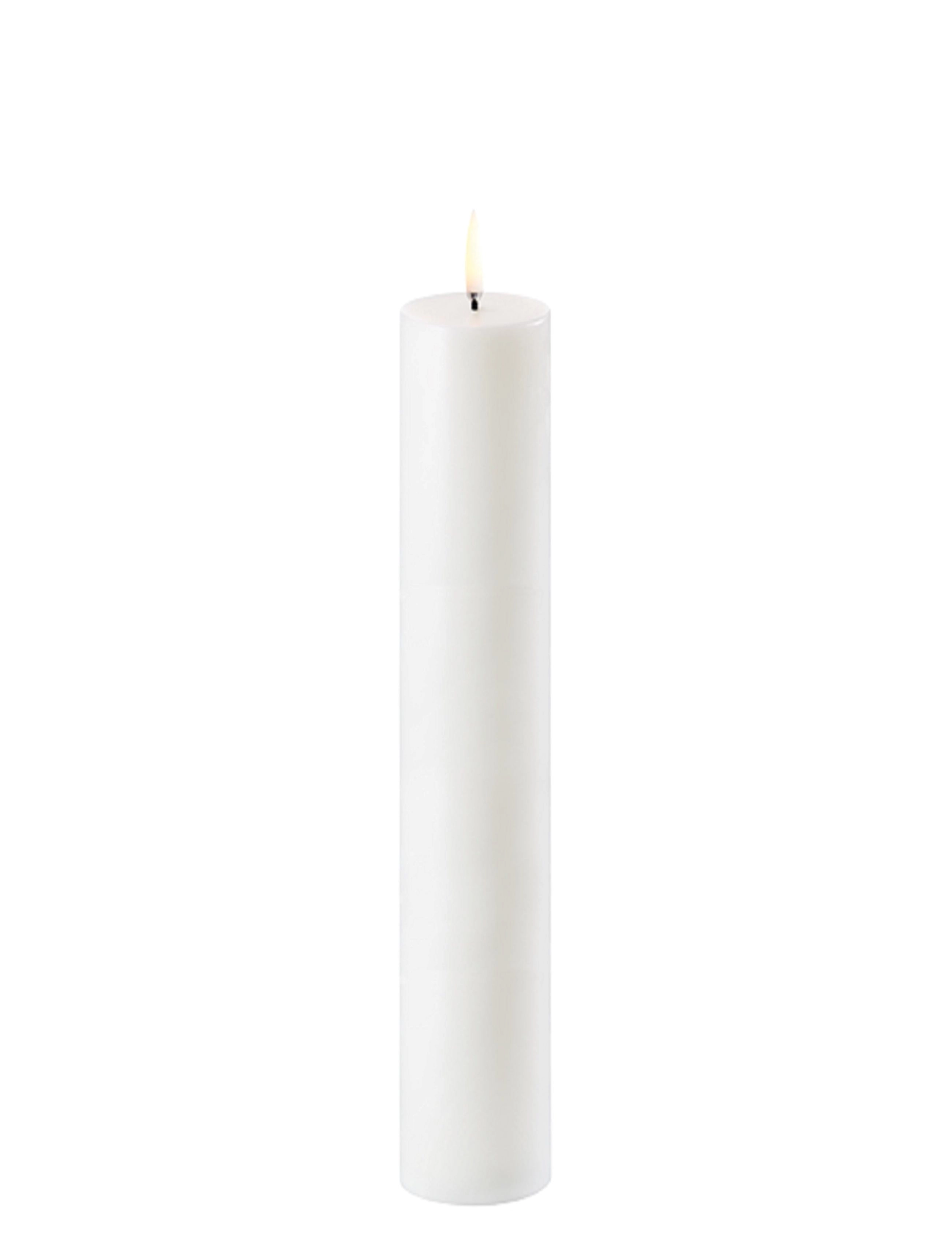UYUNI Lighting Pillar Led Candle, LED-lys, Hvid, Str: H22CM