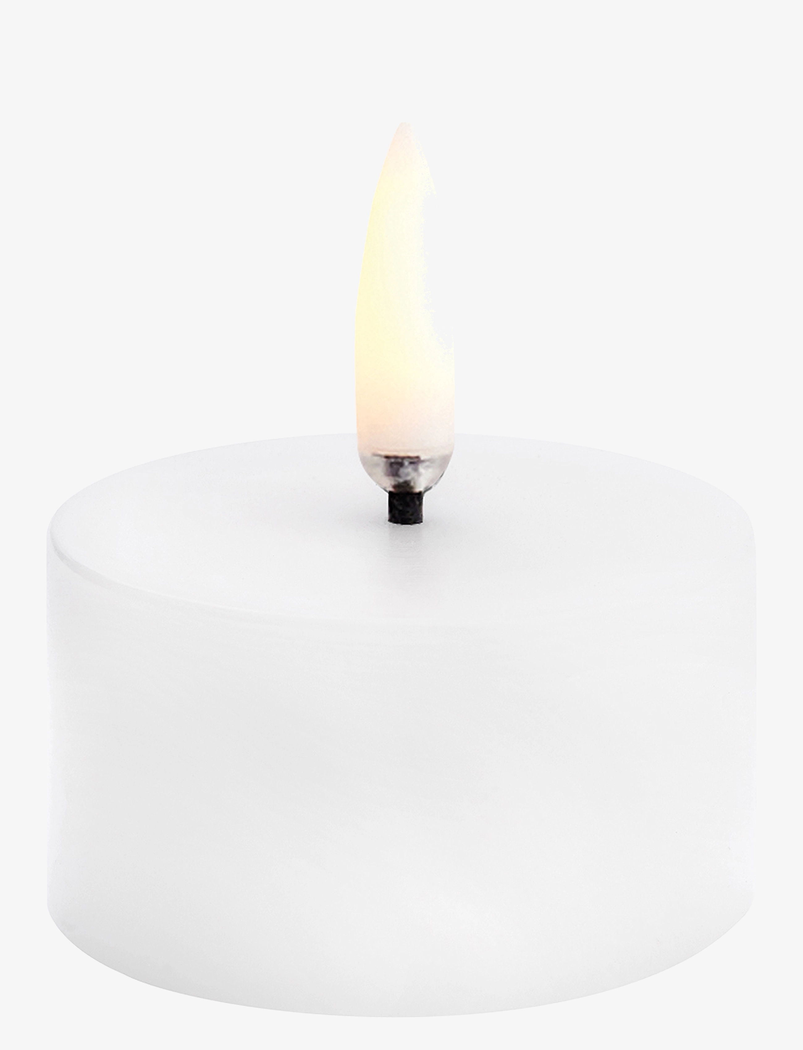 UYUNI Lighting Led Pillar Candle, LED-lys, Hvid, Str: H2.8CM