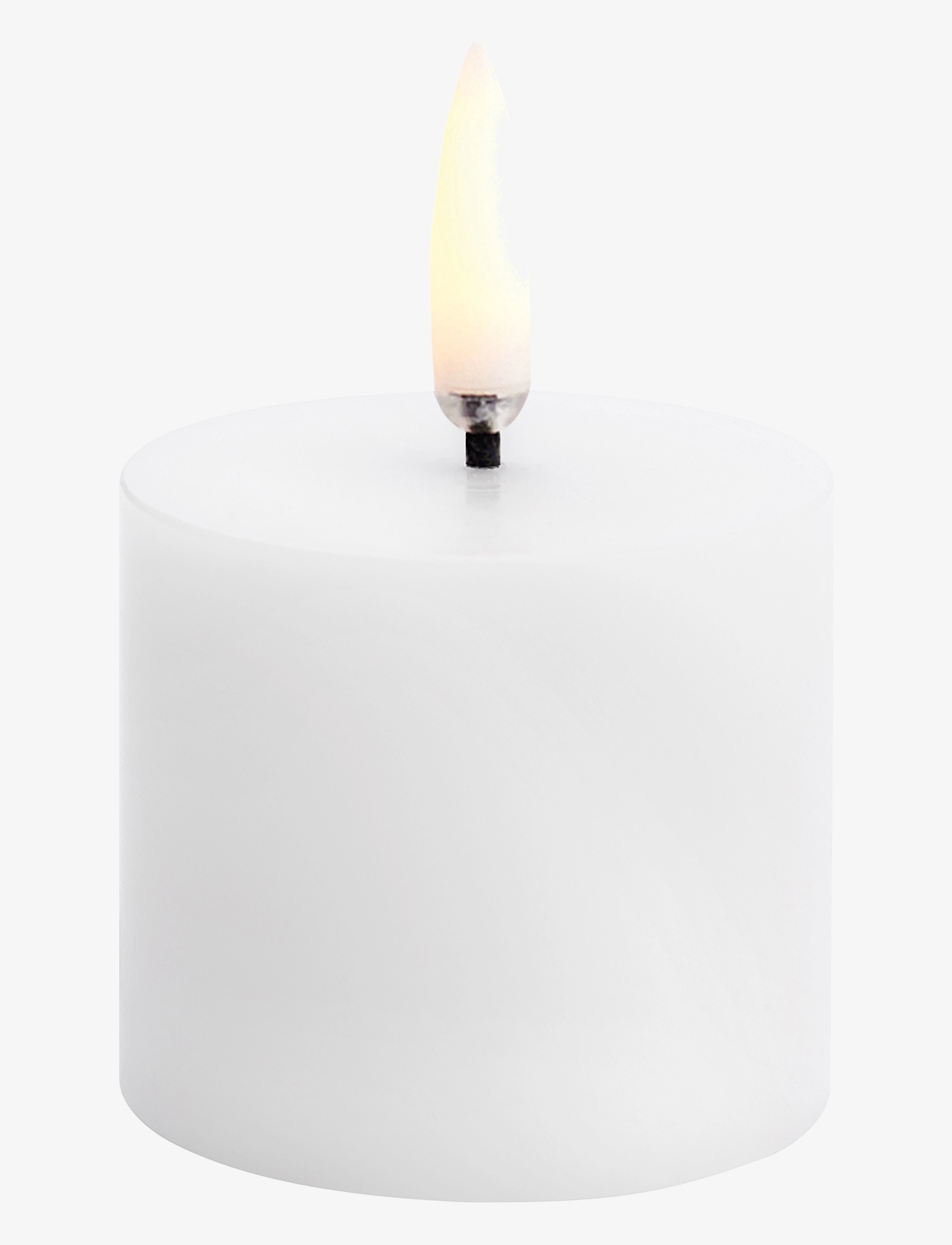 UYUNI Lighting Led Pillar Candle, LED-lys, Hvid, Str: H4.5CM