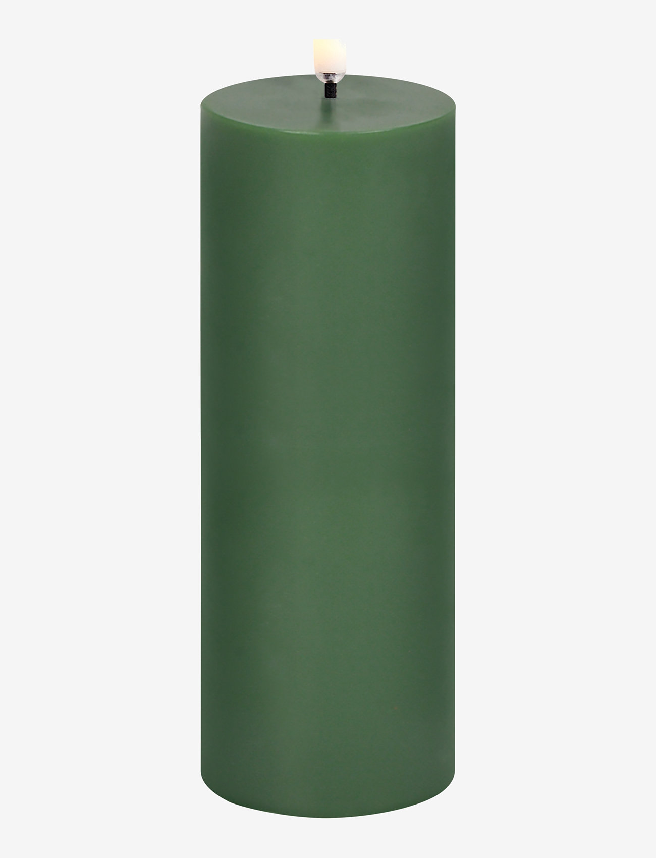 UYUNI Lighting - LED pillar candle, Olive green, Smooth, 5,8x15,2 cm - led-kynttilät - olive green - 0