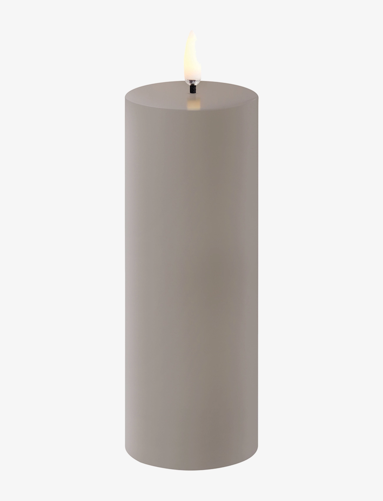 UYUNI Lighting Led Pillar Candle, Søjlelys, Beige, Str: H15.2CM