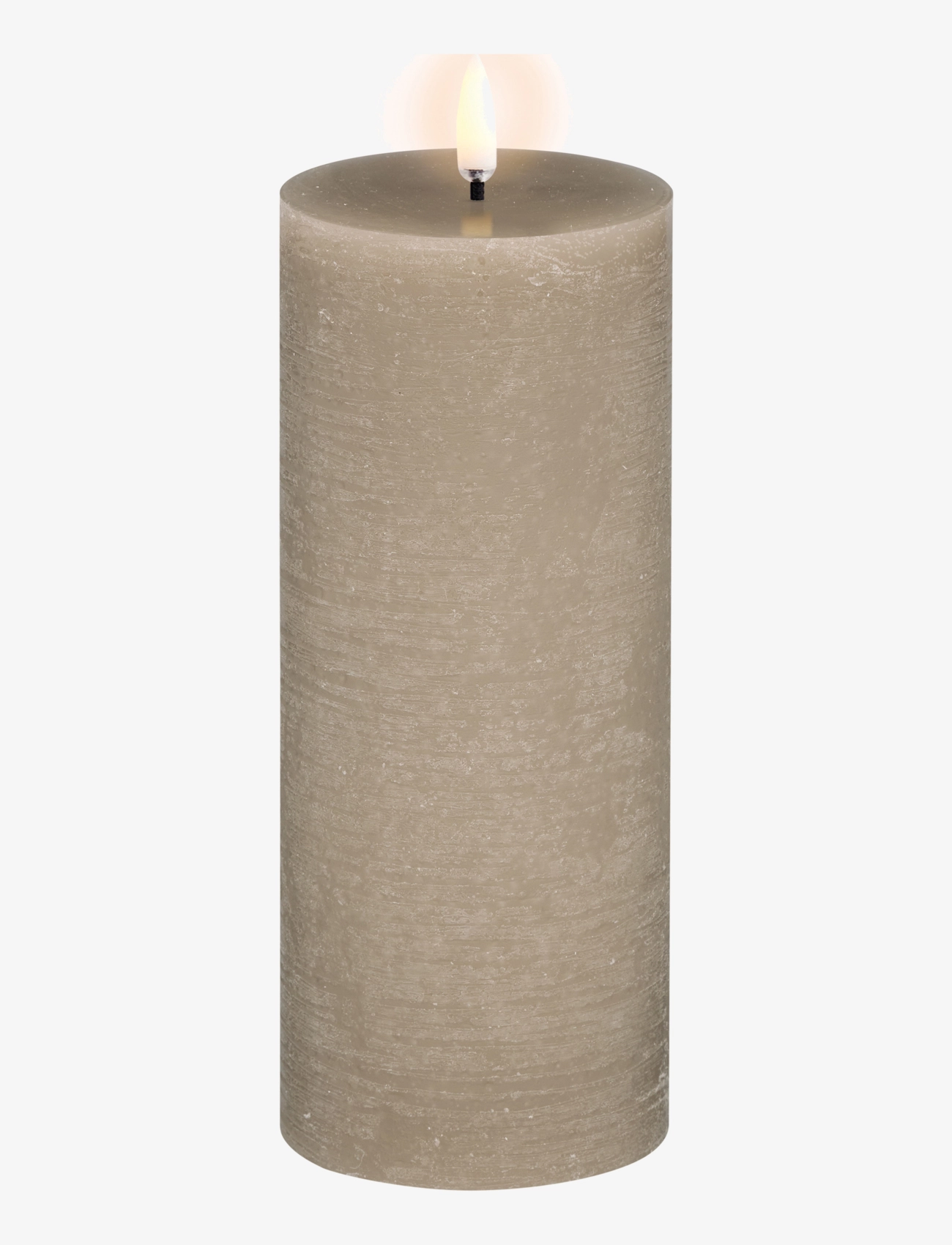 LED pillar candle - SANDSTONE