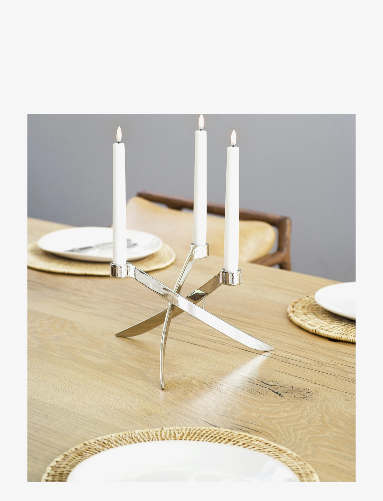 UYUNI Lighting - Taper LED Candle - led kerzen - nordic white - 2