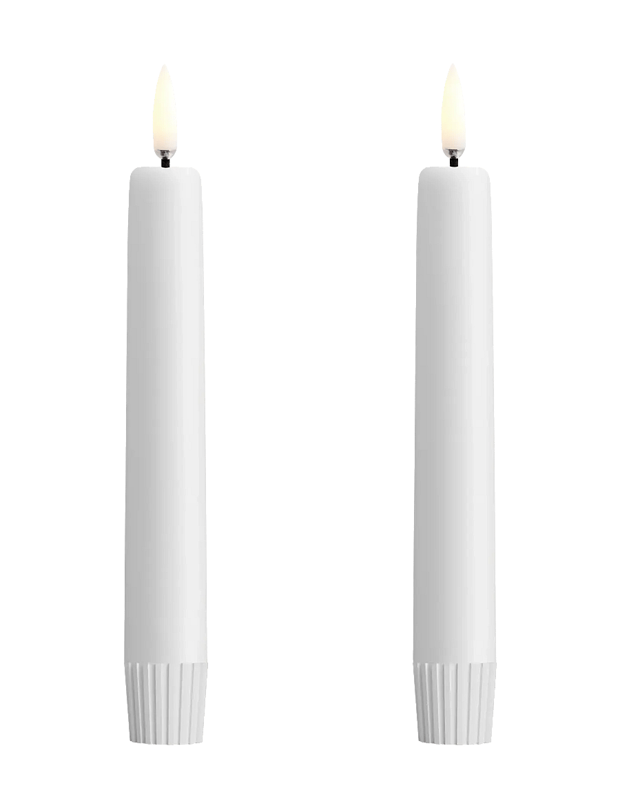 UYUNI Lighting - Taper LED Candle - led kerzen - nordic white - 1