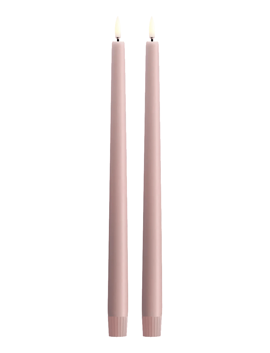 UYUNI Lighting - Taper LED Candle - led kerzen - rose powder - 1