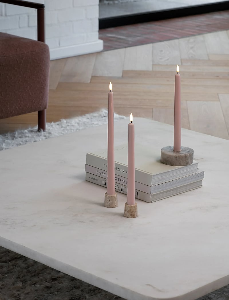 UYUNI Lighting - Taper LED Candle - led kerzen - rose powder - 0