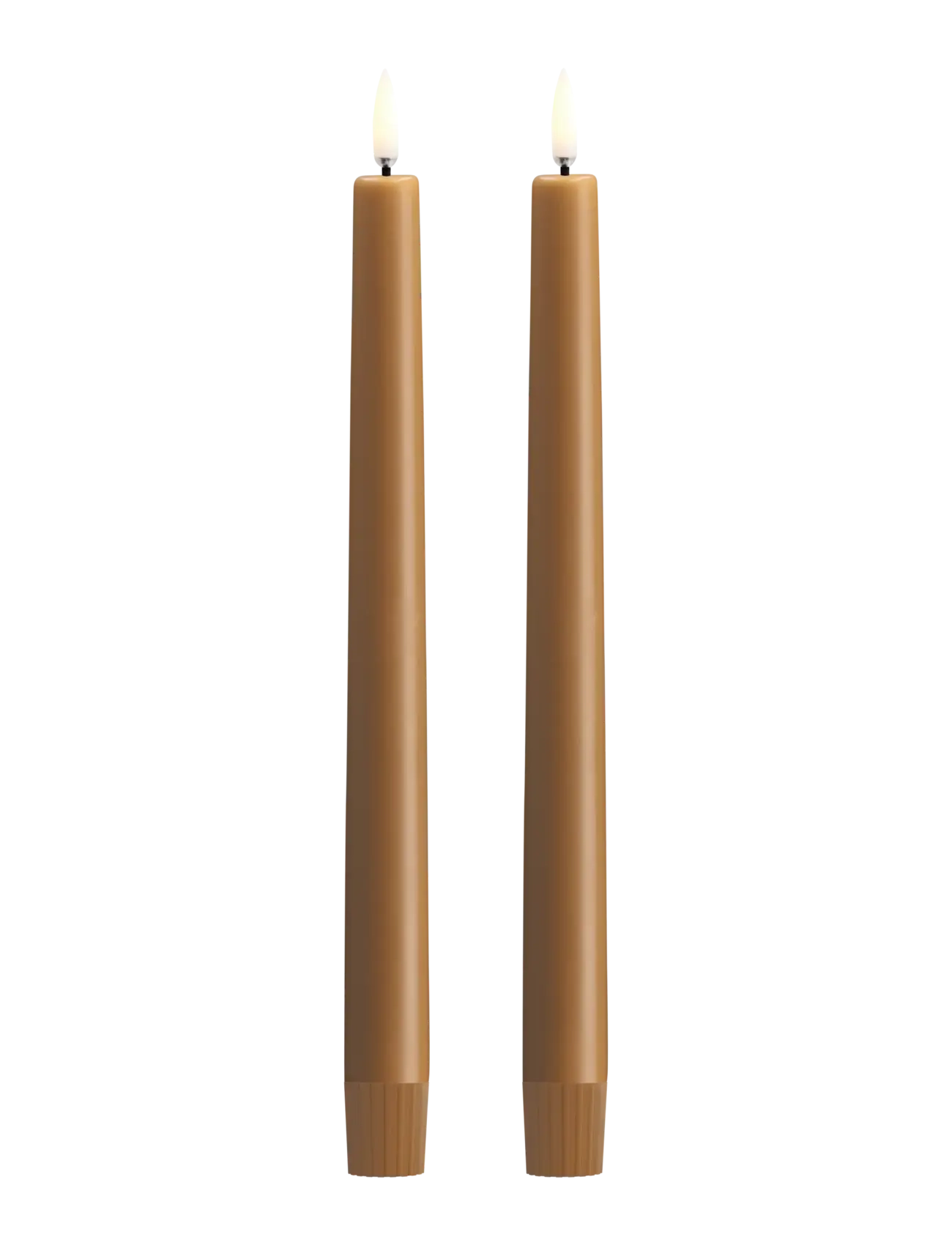 UYUNI Lighting LED taper candle, Wild Honey, Smooth, 2-pack, 2,3x25 cm - Campaign - WILD HONEY / brown