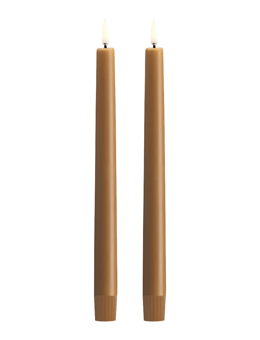 UYUNI Lighting - LED taper candle, Wild Honey, Smooth, 2-pack, 2,3x25 cm - wild honey - 0