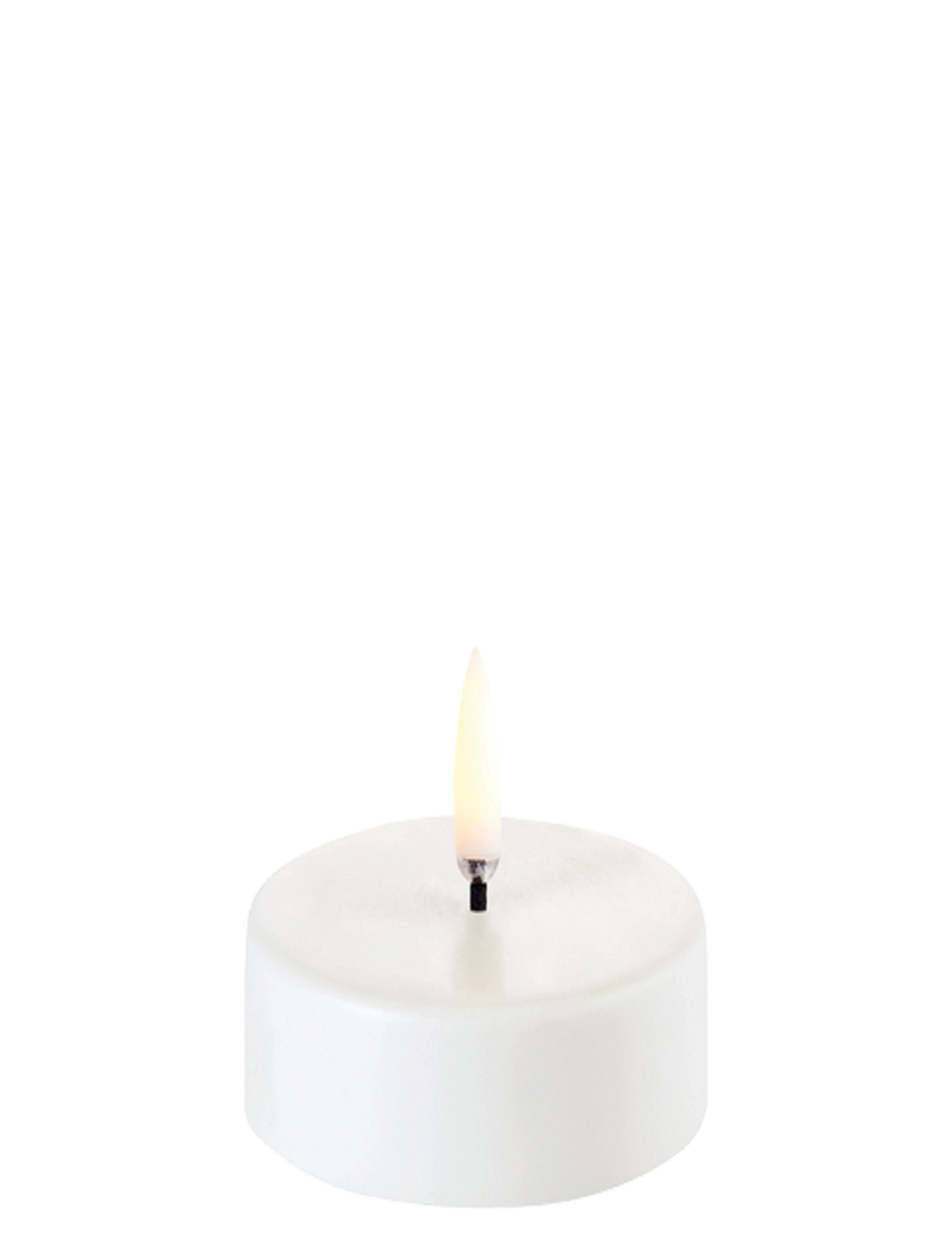 UYUNI Lighting Tea Light Led Candle, LED-lys, Hvid, Str: H2.2CM
