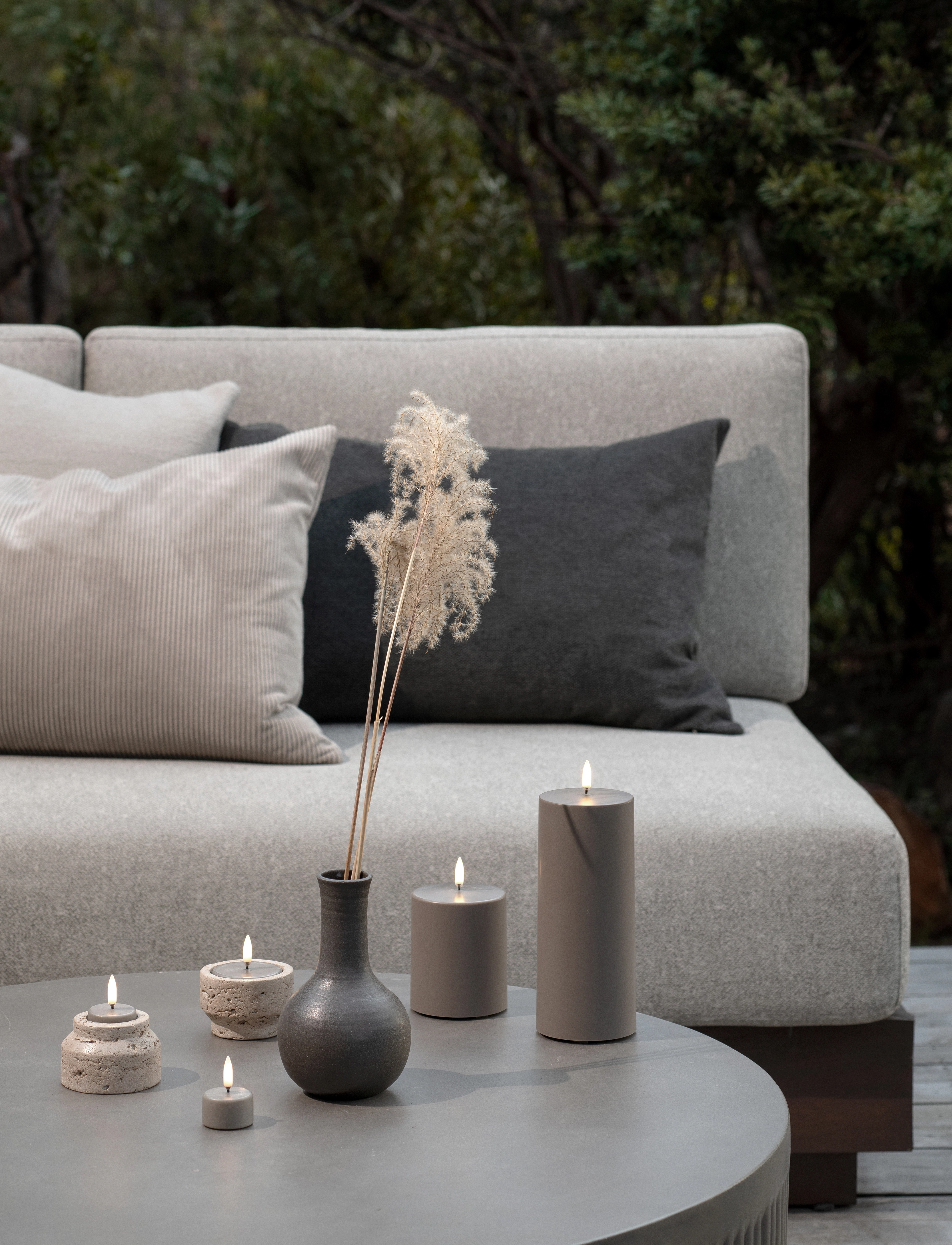 UYUNI Lighting Led Tealight 400~ Battery Incl., H2.1 cm, Beige, Stearinlys > Led-Lys, Unisex