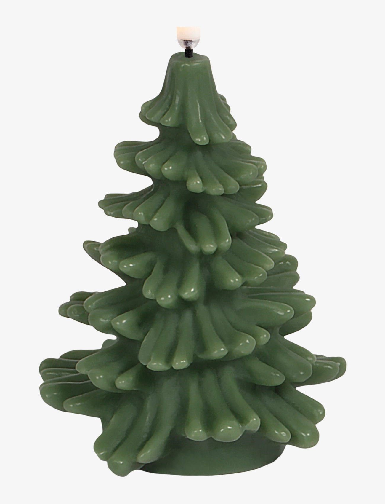 UYUNI Lighting Led Candle Christmas Tree, Olive Green, Smooth, 9x12 Cm
