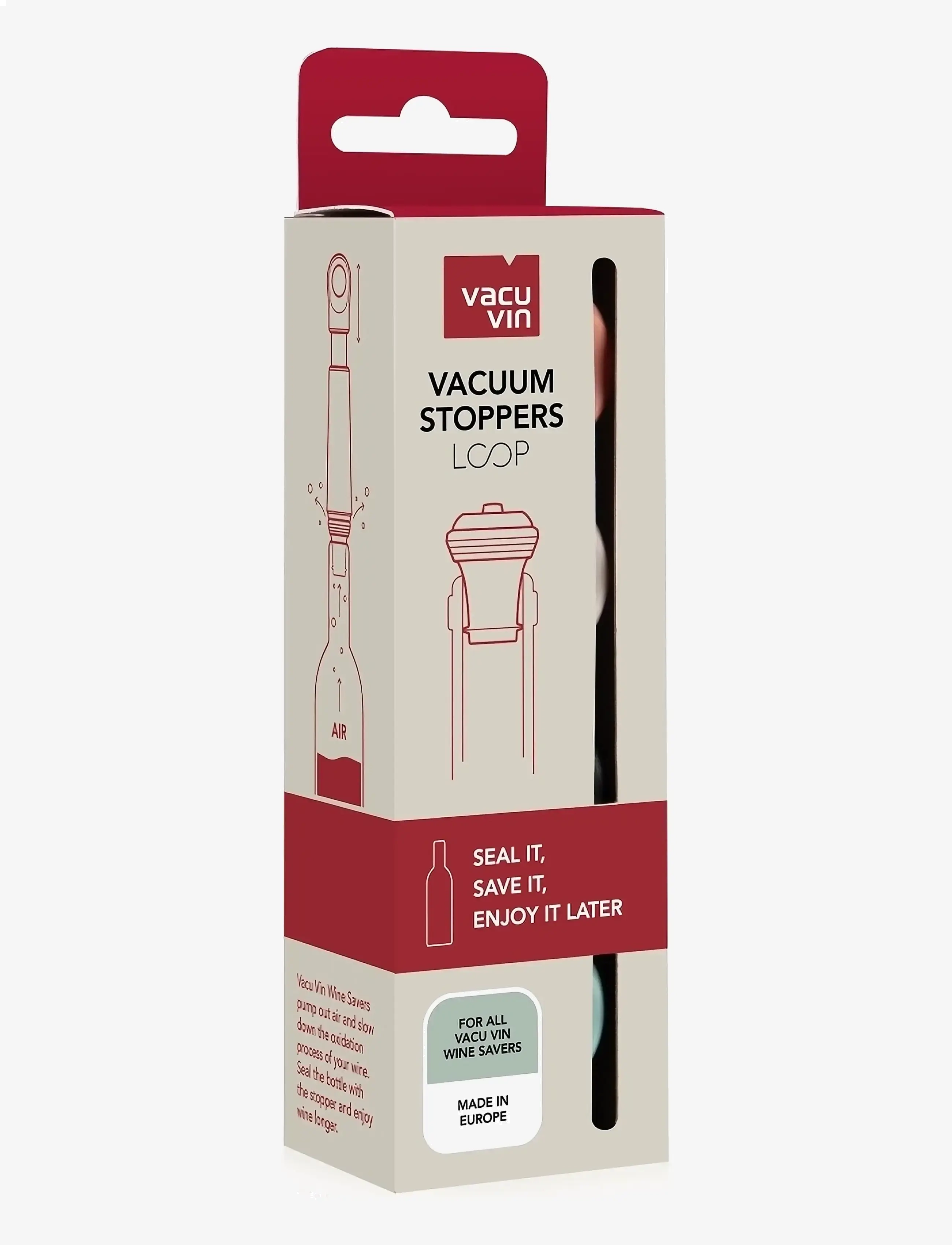 Vacuvin - Wine Stoppers LOOP Vacuvin® - die niedrigsten preise - jade graphite sand terra - 3