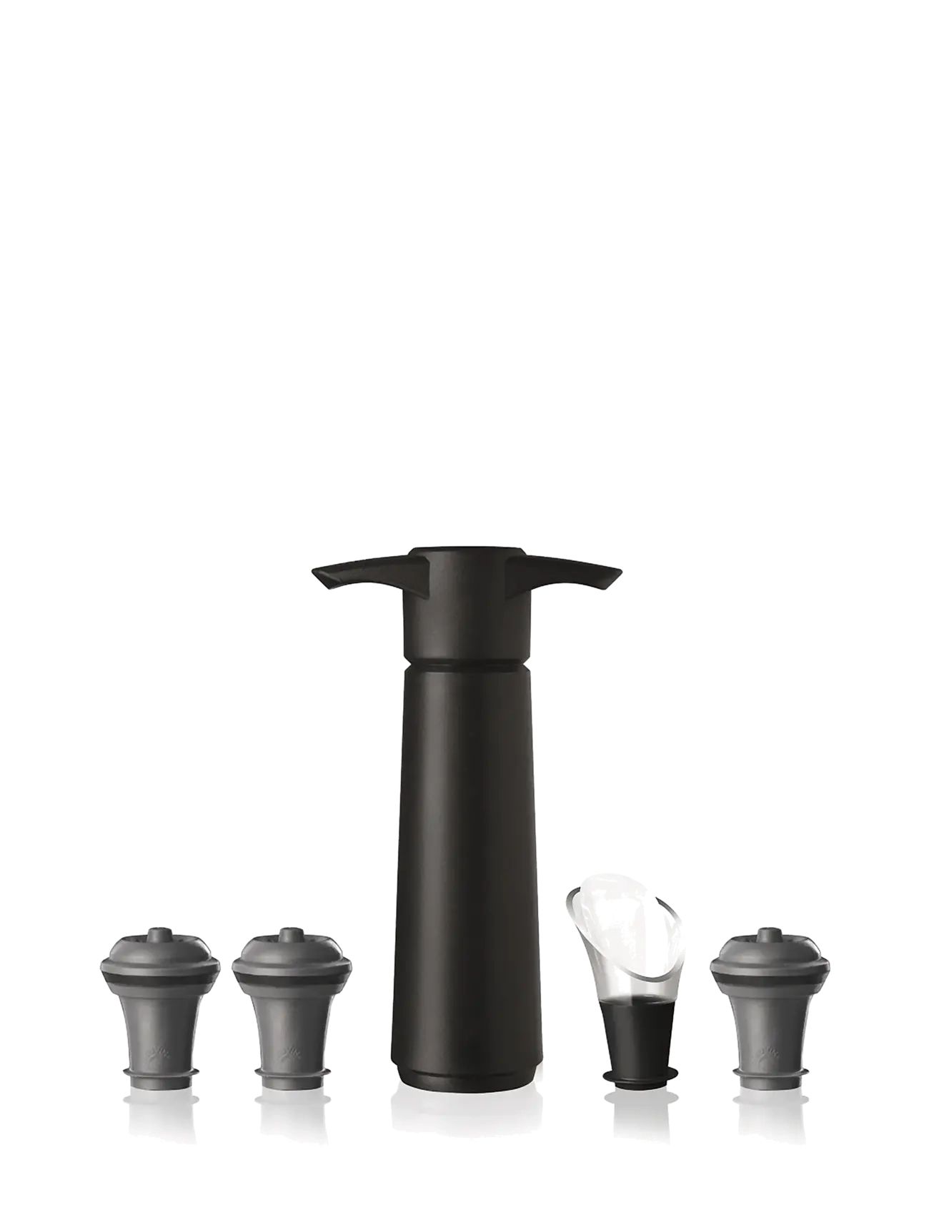 Vacuvin Wine Saver & Server Set 5 Black Vacuvin , Flaskeåbner og vinprop, Sort, Str: ONE SIZE