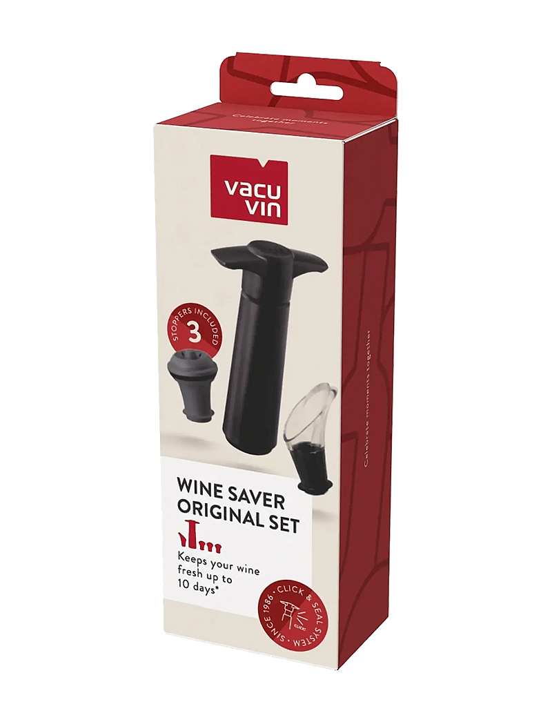 Vacuvin - Wine Saver & Server SET 5 Black VACUVIN® - pudeliavajad ja -korgid - black - 2