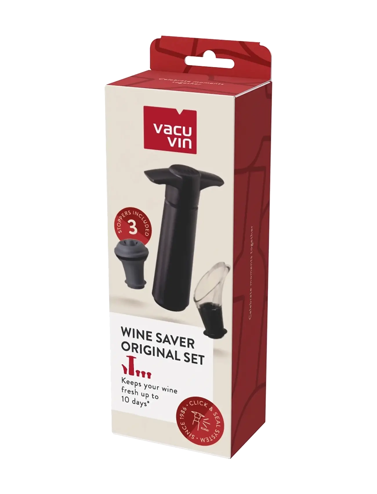 Vacuvin - Wine Saver & Server SET 5 Black VACUVIN® - oplukkere & vinpropper - black - 2