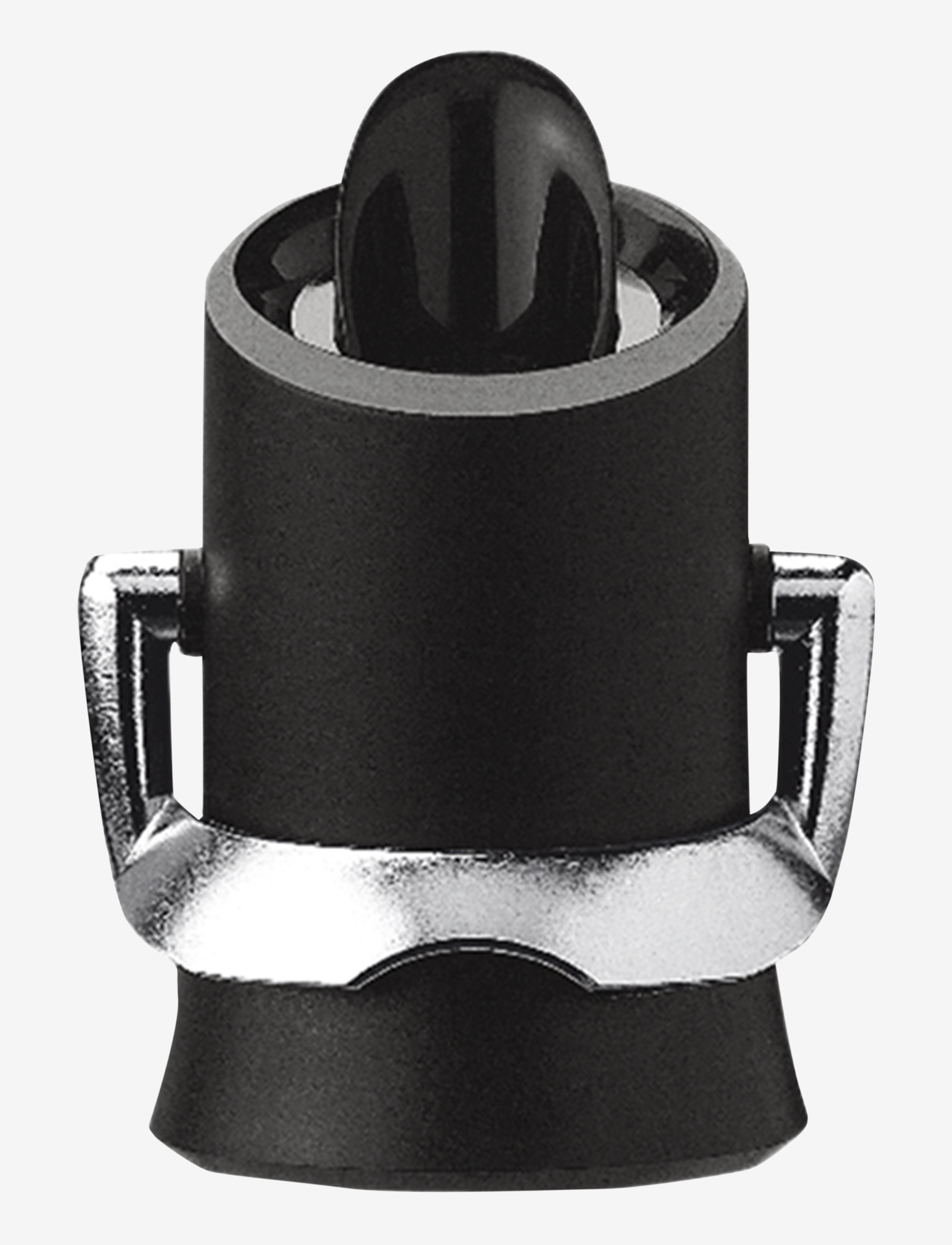 VACUVIN Champagne Saver/Server Schwarz - 7.3X5.1X11.7CM - Unisex