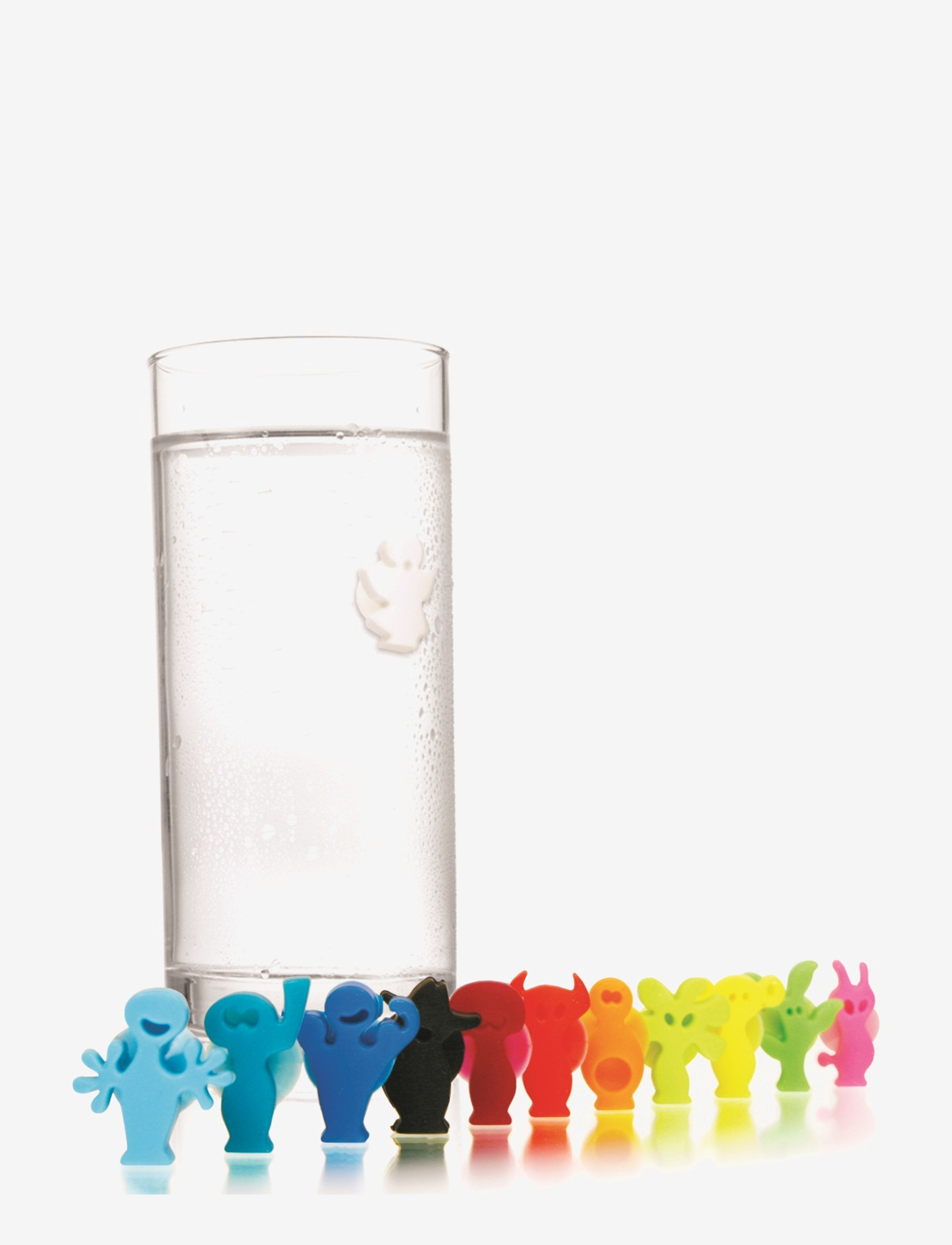 Vacuvin Glass Markers 12-Pack Party People, One Size, Tableware, Mehrfarbig/gemustert - Drink & Bar Accessories, Homeware