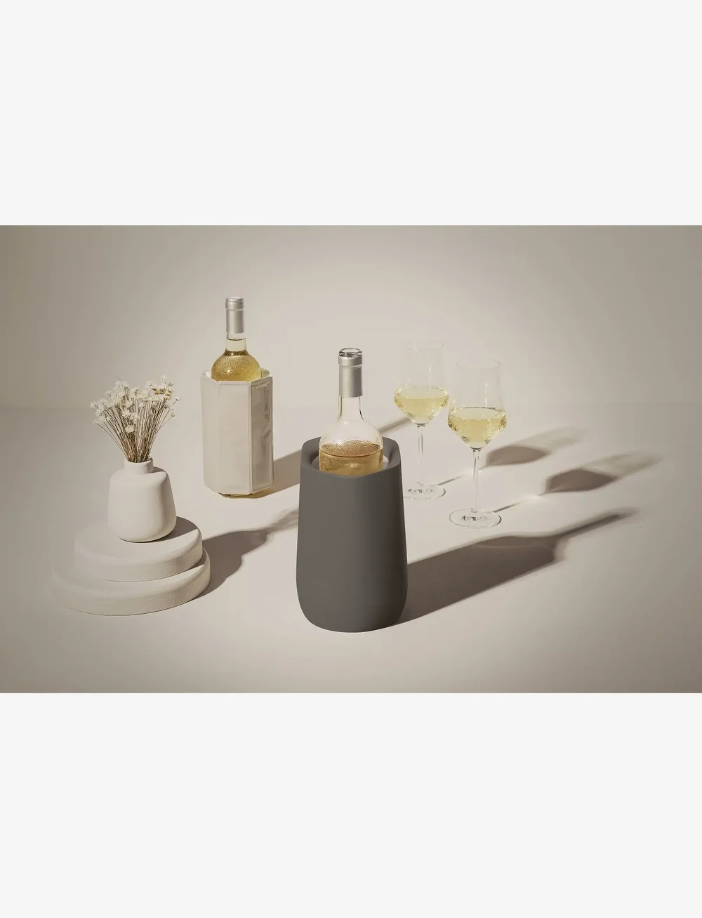 Vacuvin - Active Cooler Wine HEXO Vacuvin® - pojemniki do chłodzenia butelek - graphite - 2