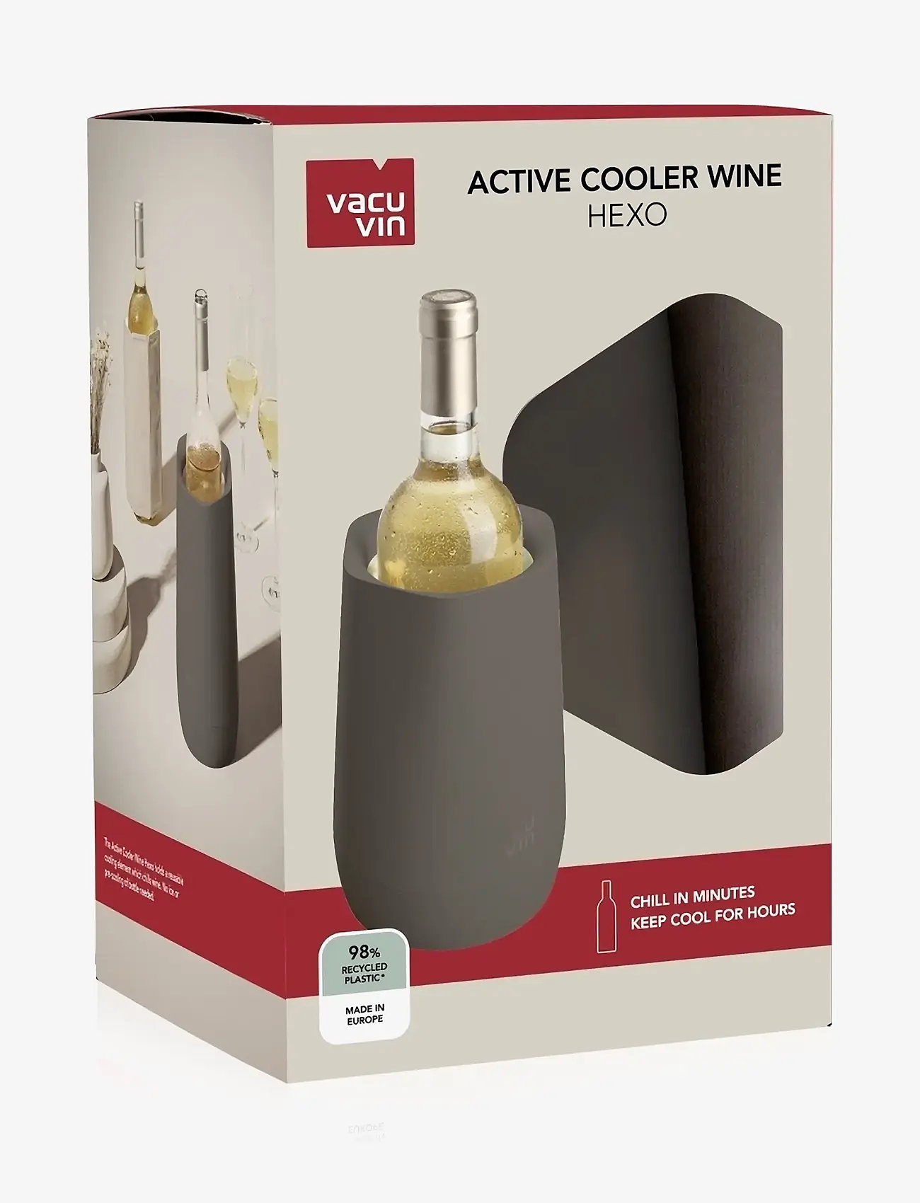Vacuvin - Active Cooler Wine HEXO Vacuvin® - flaskekølere - graphite - 5