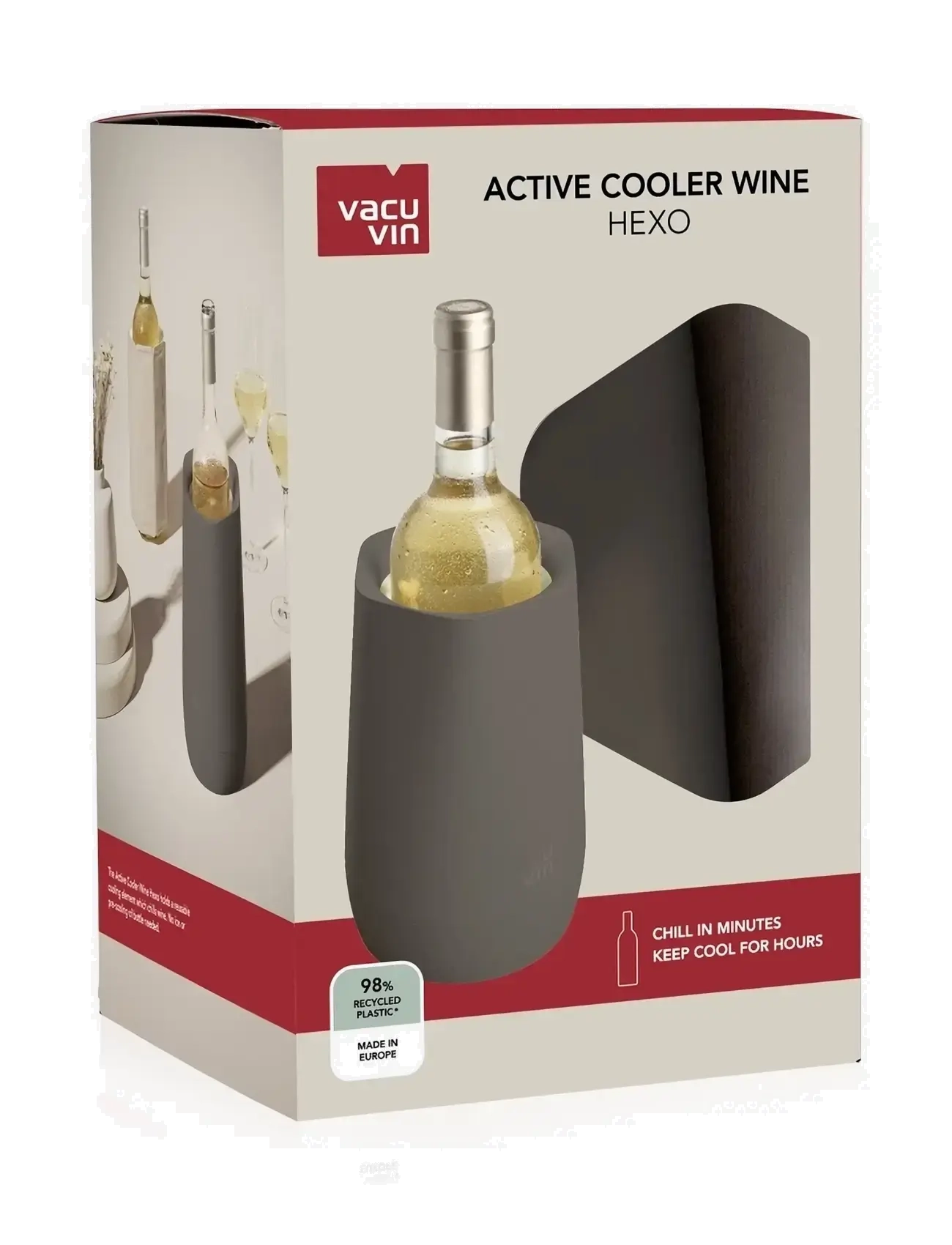 Vacuvin - Active Cooler Wine HEXO Vacuvin® - laveste priser - graphite - 4