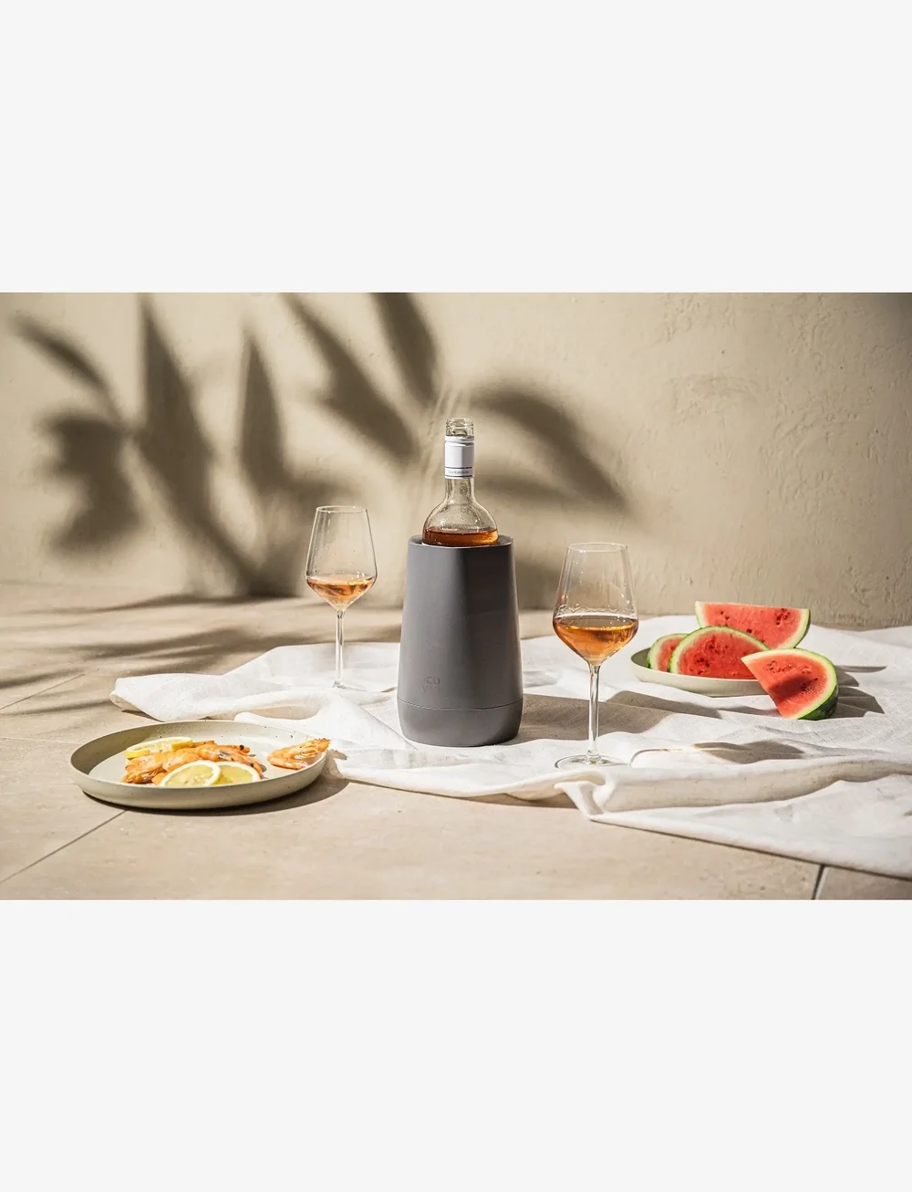 Vacuvin - Active Cooler Wine HEXO Vacuvin® - pojemniki do chłodzenia butelek - graphite - 5