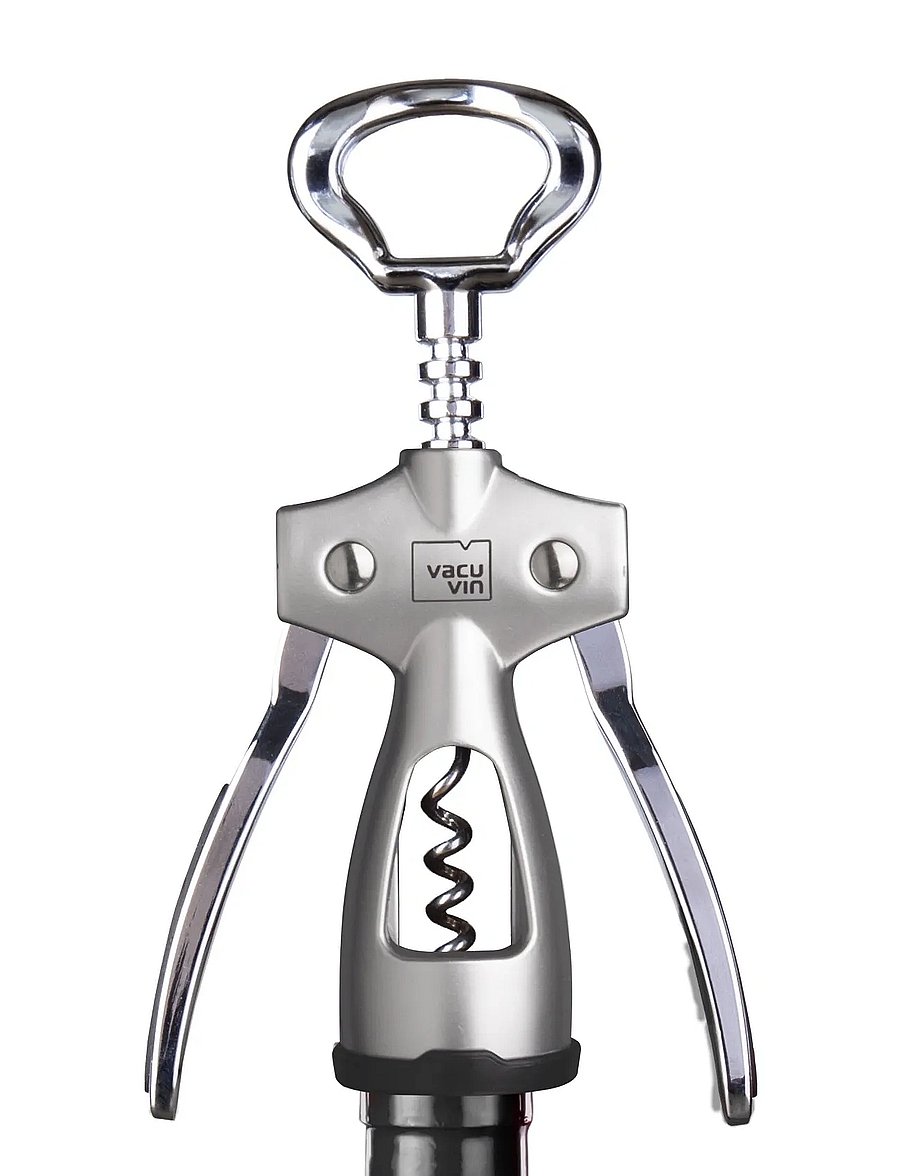 Vacuvin - Winged Corkscrew , Box - flaschenöffner & weinverschlüsse - silver - 2