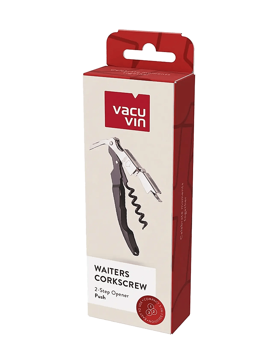 Vacuvin - Waiters Corkscrew Push Black VACU VIN® - flaschenöffner & weinverschlüsse - black - 2