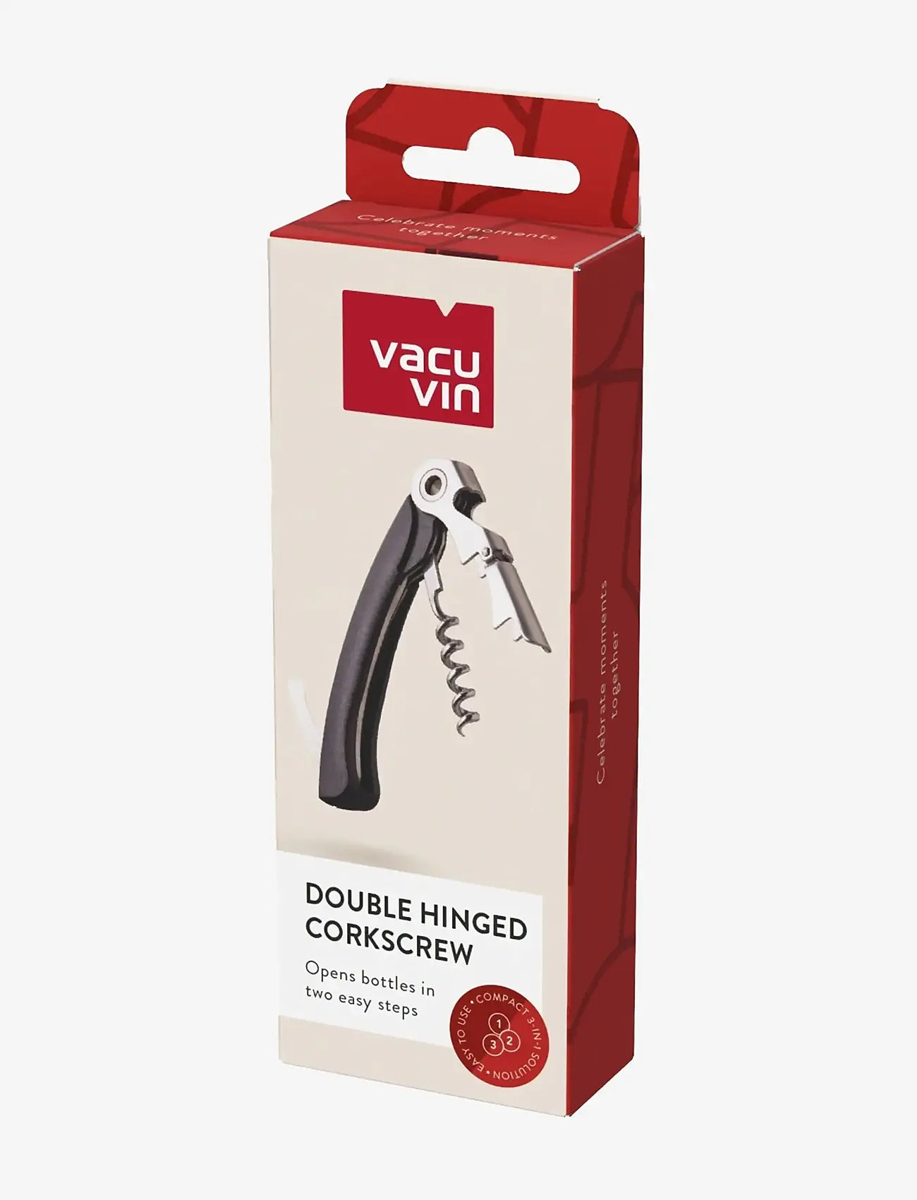 Vacuvin - Double Hinged Corkscrew - lägsta priserna - black - 1