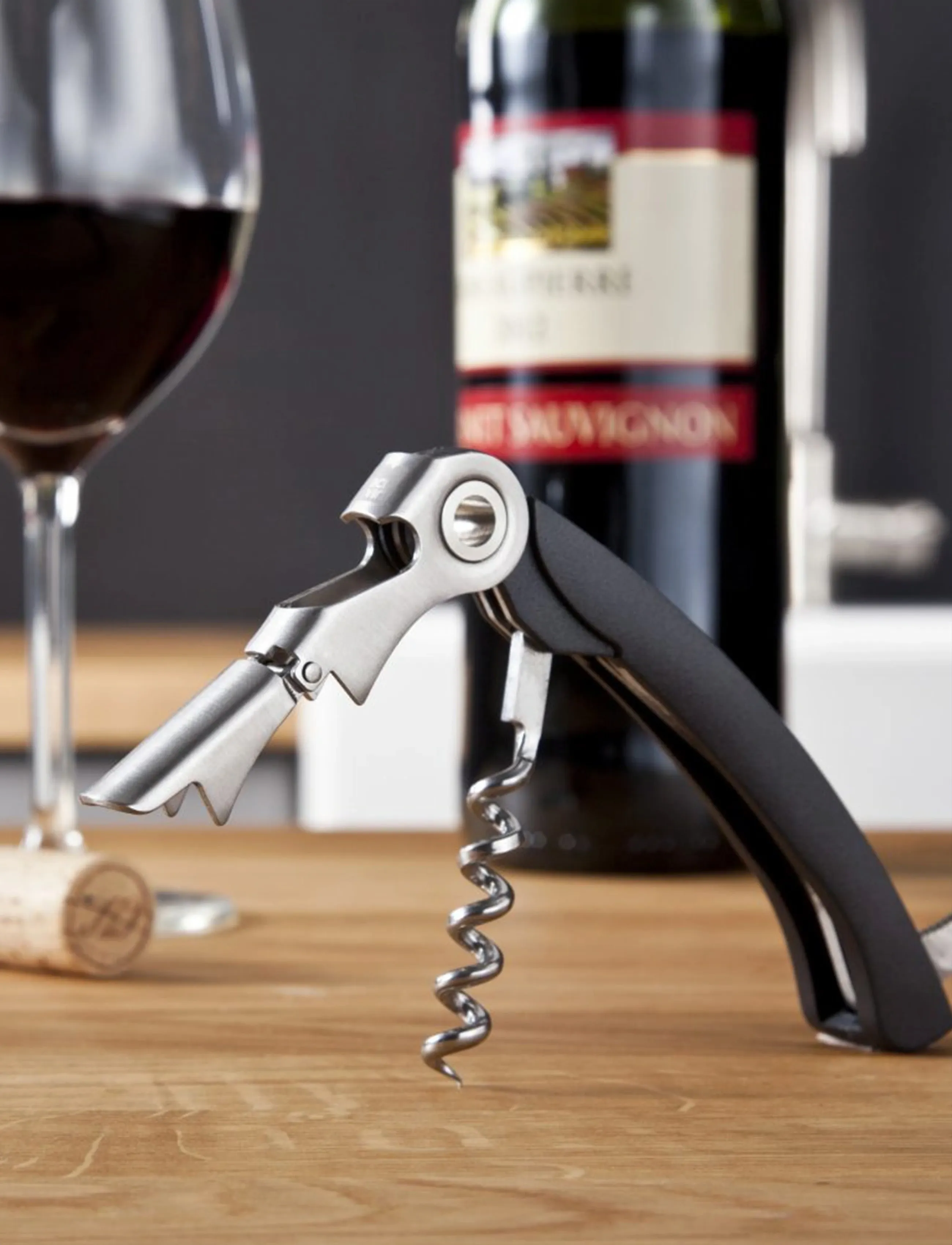 Vacuvin - Double Hinged Corkscrew - lägsta priserna - black - 4