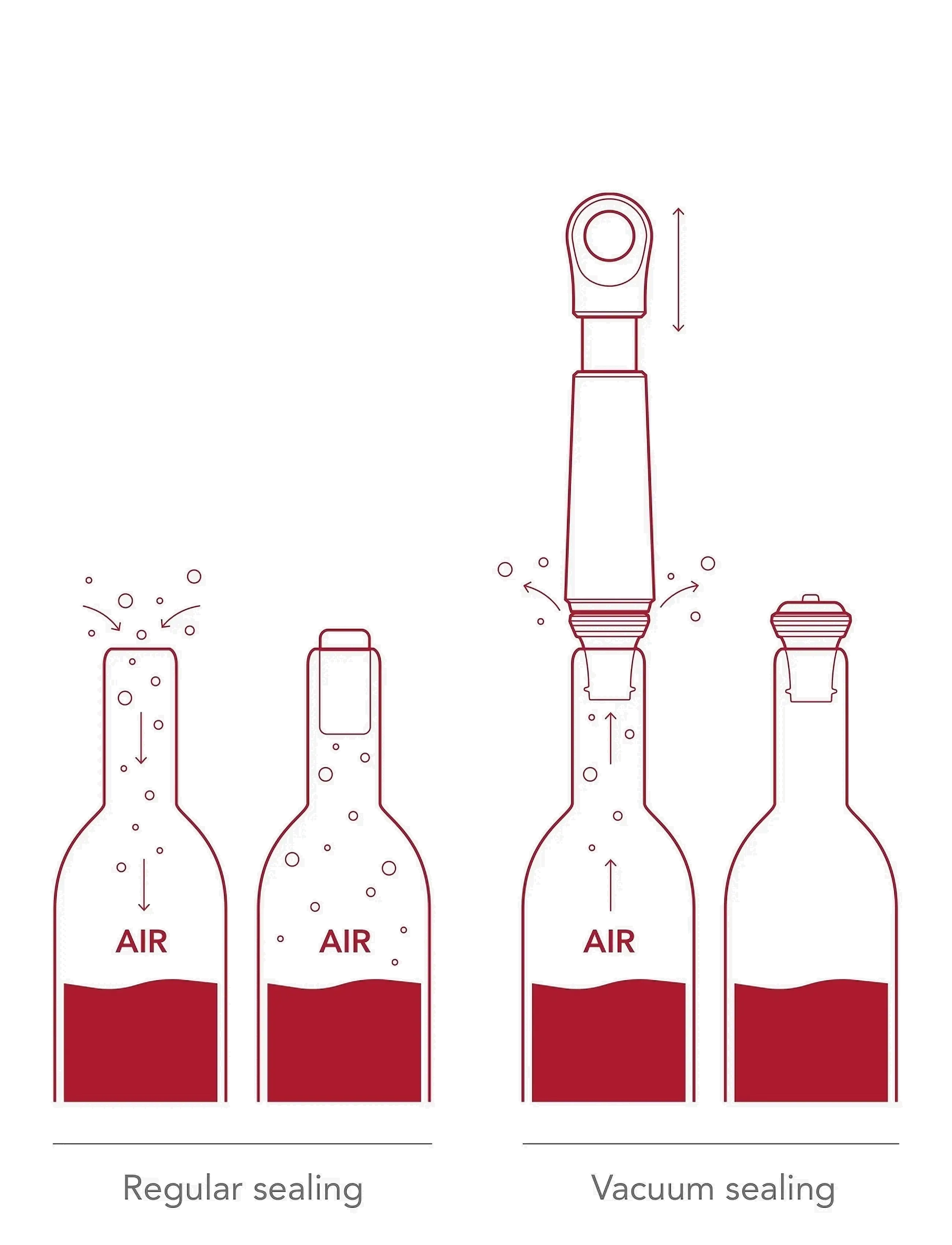 Vacuvin - Wine saver Loop Vacuvin® - die niedrigsten preise - graphite - 1