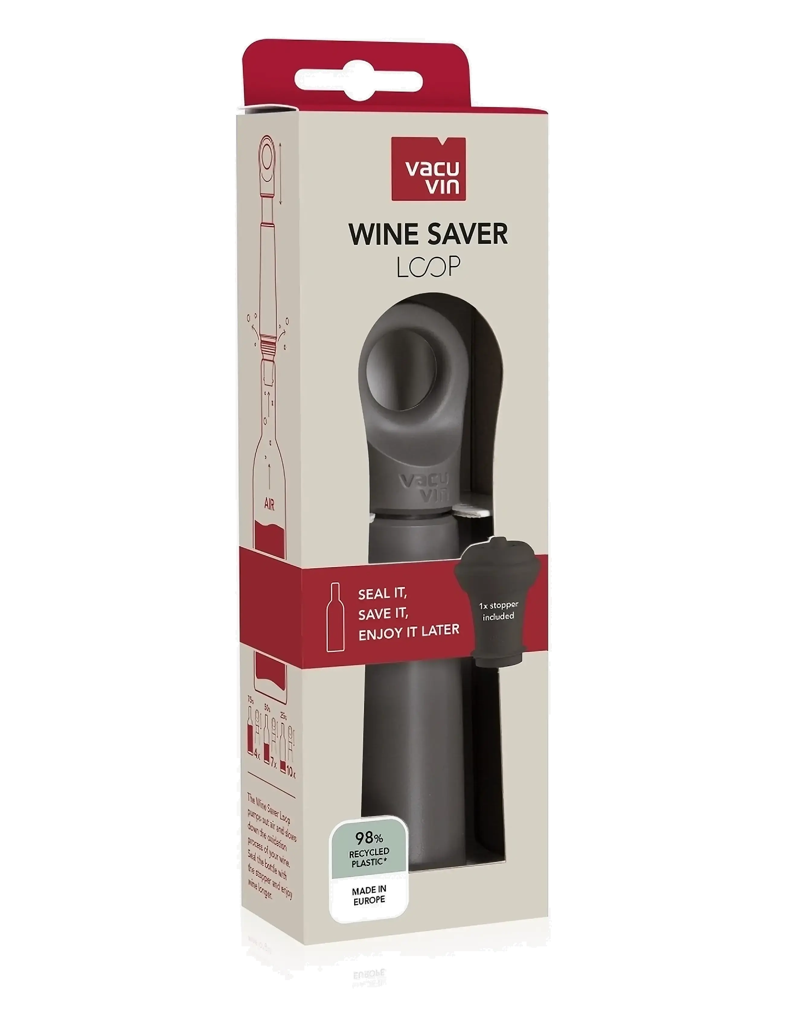 Vacuvin - Wine saver Loop Vacuvin® - die niedrigsten preise - graphite - 2
