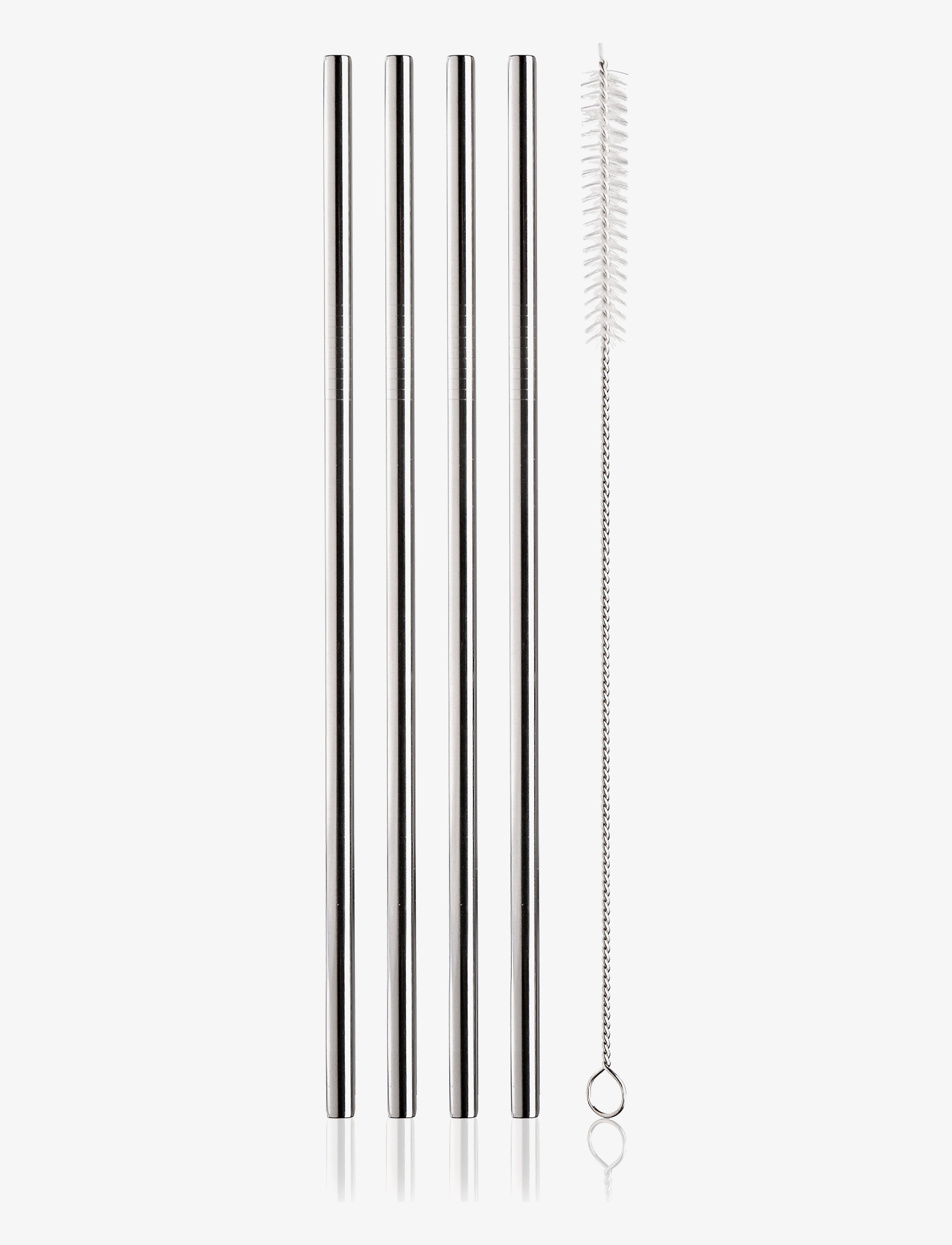 VACUVIN Cocktail-Sugerør, 4-Pak Silber - One Size - Unisex