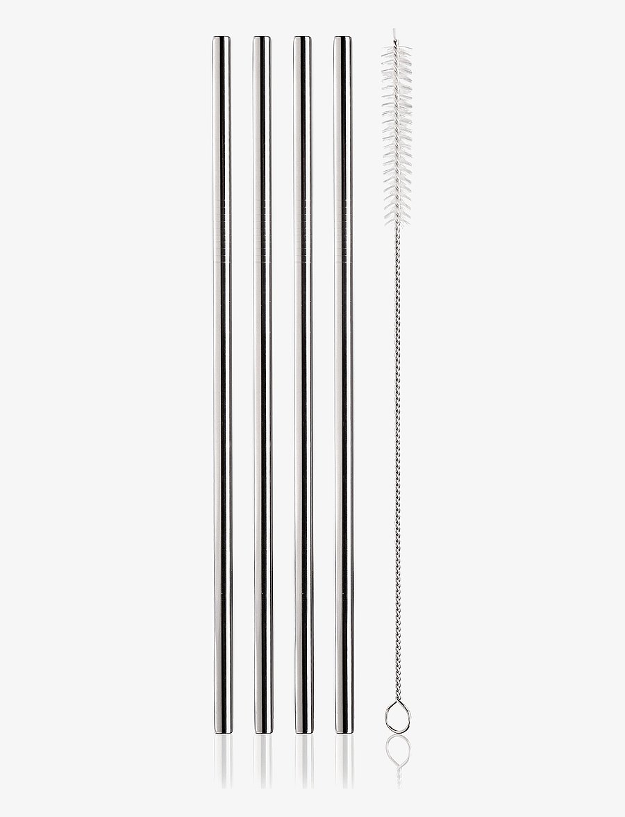 Vacuvin - Reusable straws 4-pack - joogikõrred - silver - 1