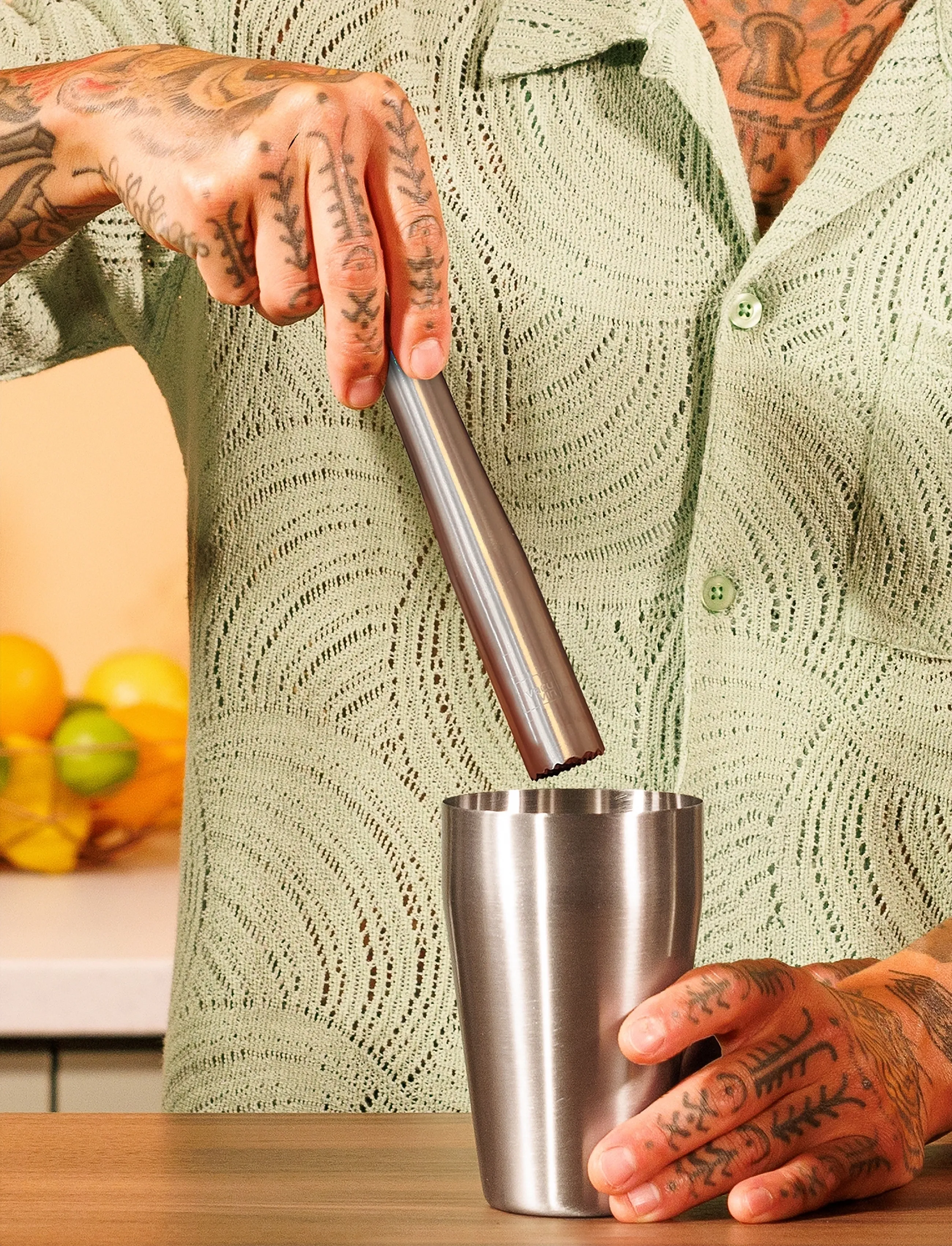 Vacuvin Cocktail Muddler Stainless Vacu Vin , One Size, Drink & Bar Accessories, Silber - Shakers Utensils, Homeware