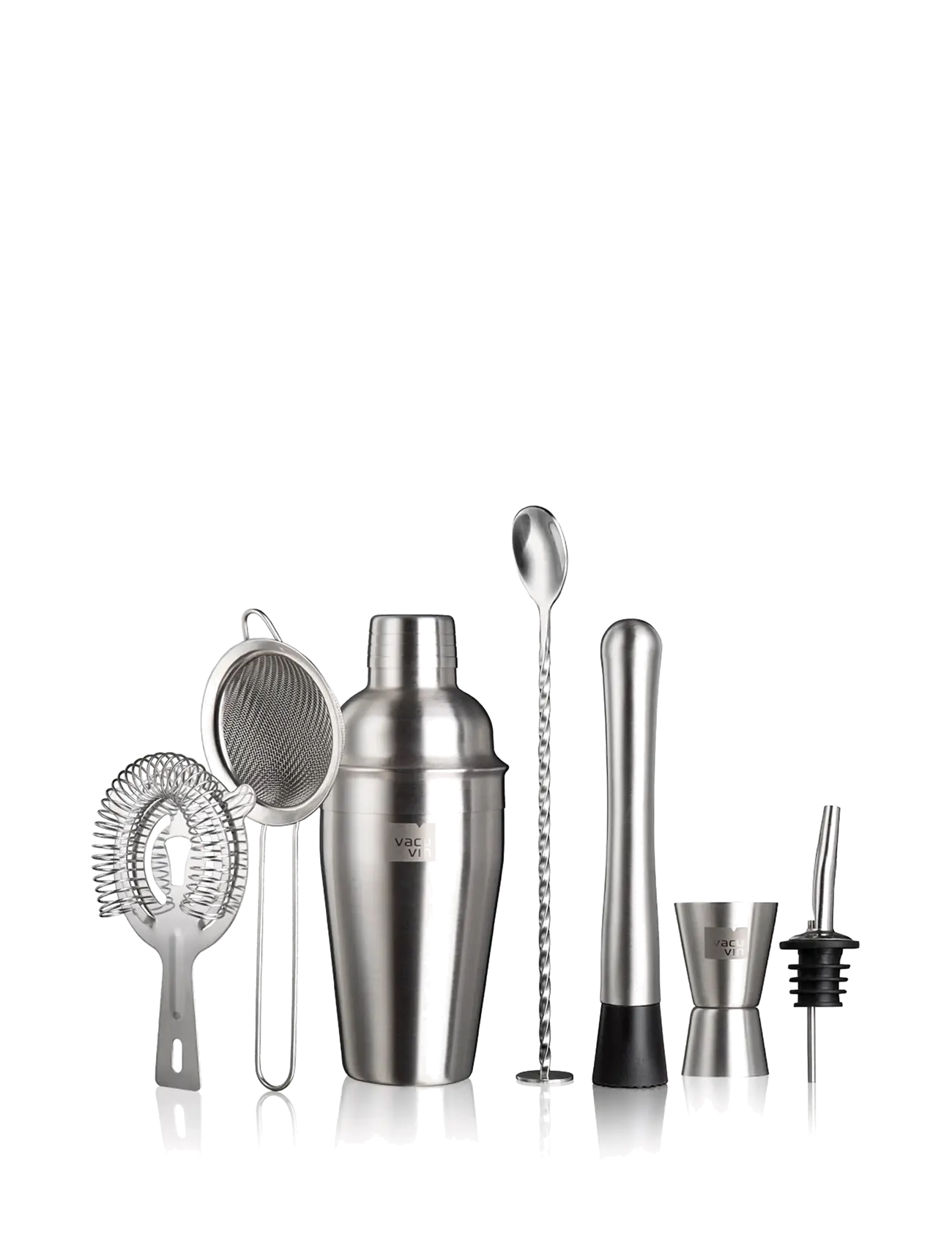 Vacuvin - Cocktail set Lovers BAR IN A BOX SET/7 VACU VIN® - hristarar og kokteiláhöld - stainless/black/clear - 2