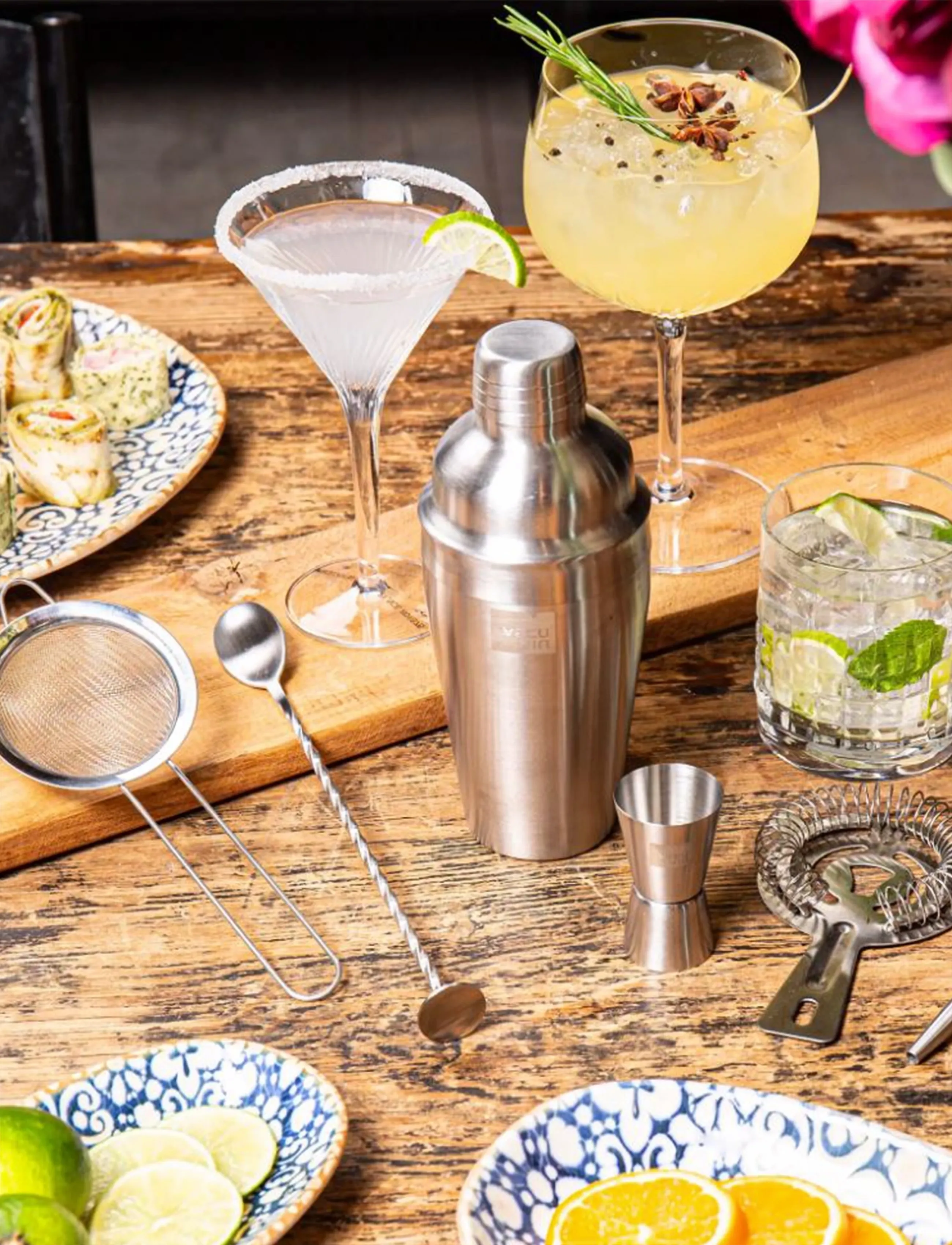 Vacuvin Cocktail Set Lovers Bar In A Box Set/7 Vacu Vin , One Size, Drink & Accessories, Silber - Shakers Utensils, Homeware