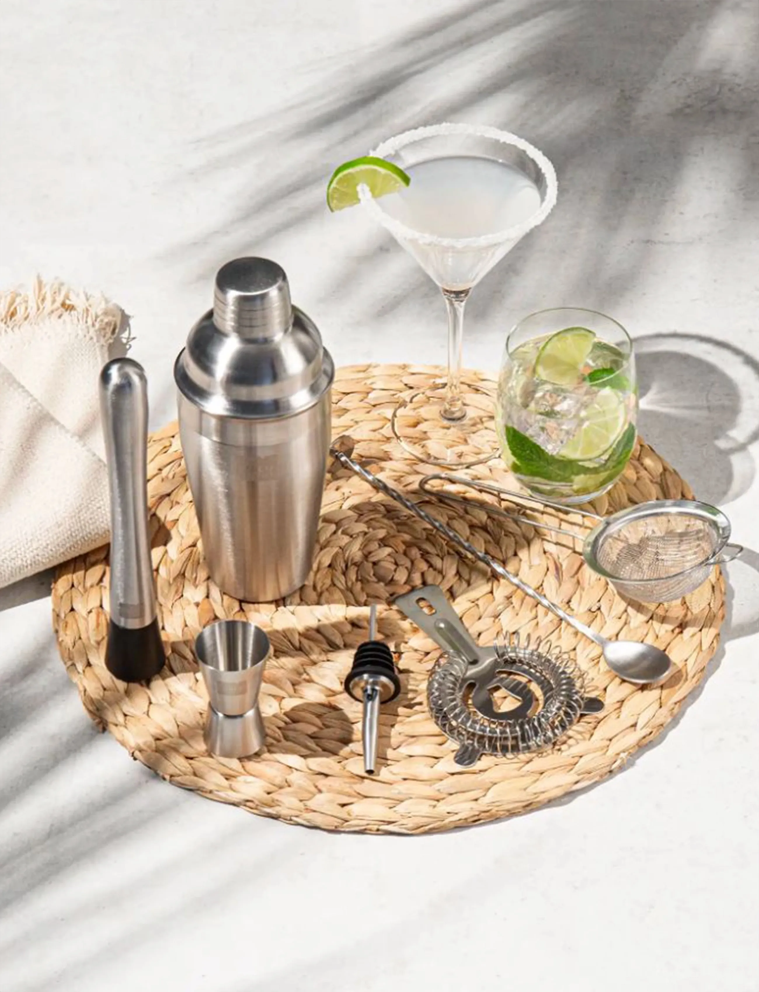 Vacuvin - Cocktail set Lovers BAR IN A BOX SET/7 VACU VIN® - hristarar og kokteiláhöld - stainless/black/clear - 5