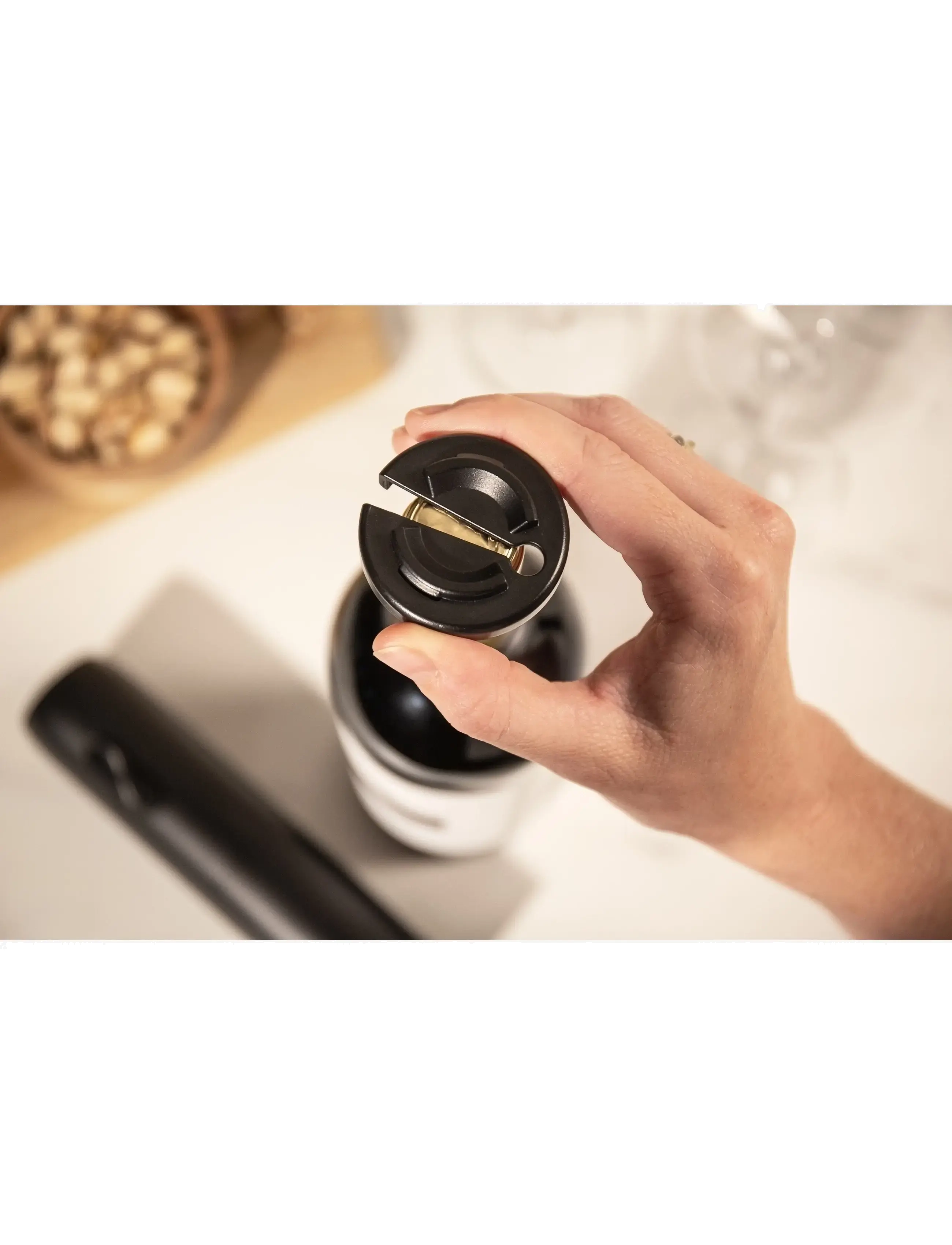 Vacuvin - Electric Wine Opener Vacuvin® - butelių atidarytuvai ir vyno butelių kamščiai - svart - 3