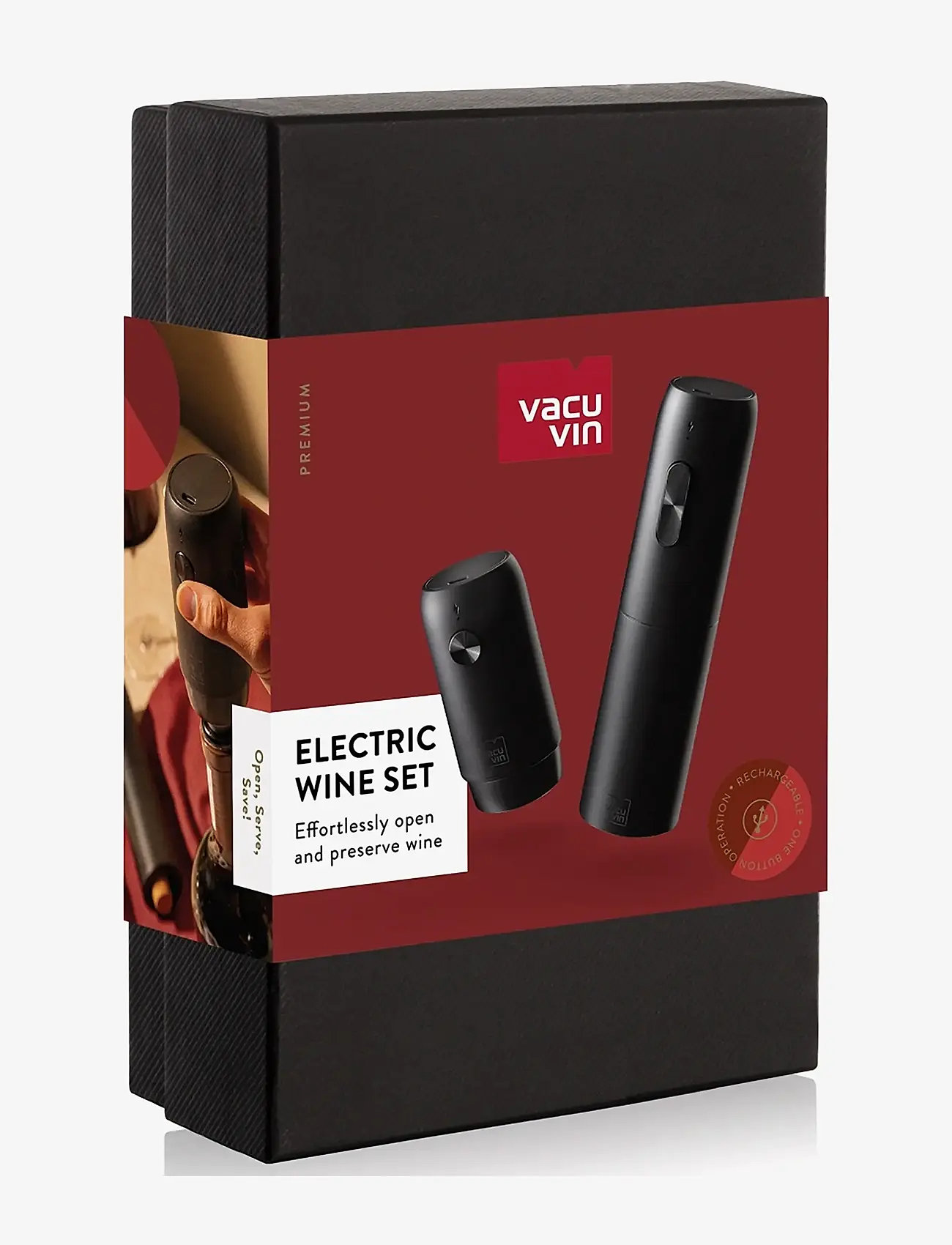 Vacuvin - Electric Wine SET Black VACU VIN® - other kitchen appliances - black - 1