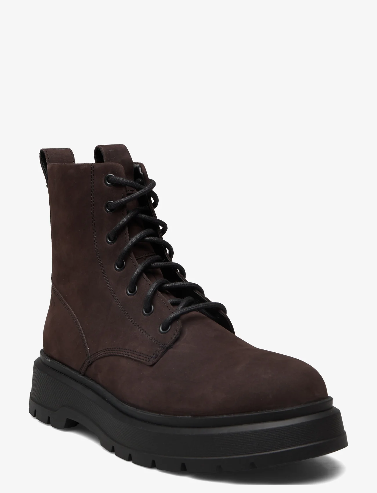 VAGABOND - JEFF - støvler med snøre - dark brown - 0